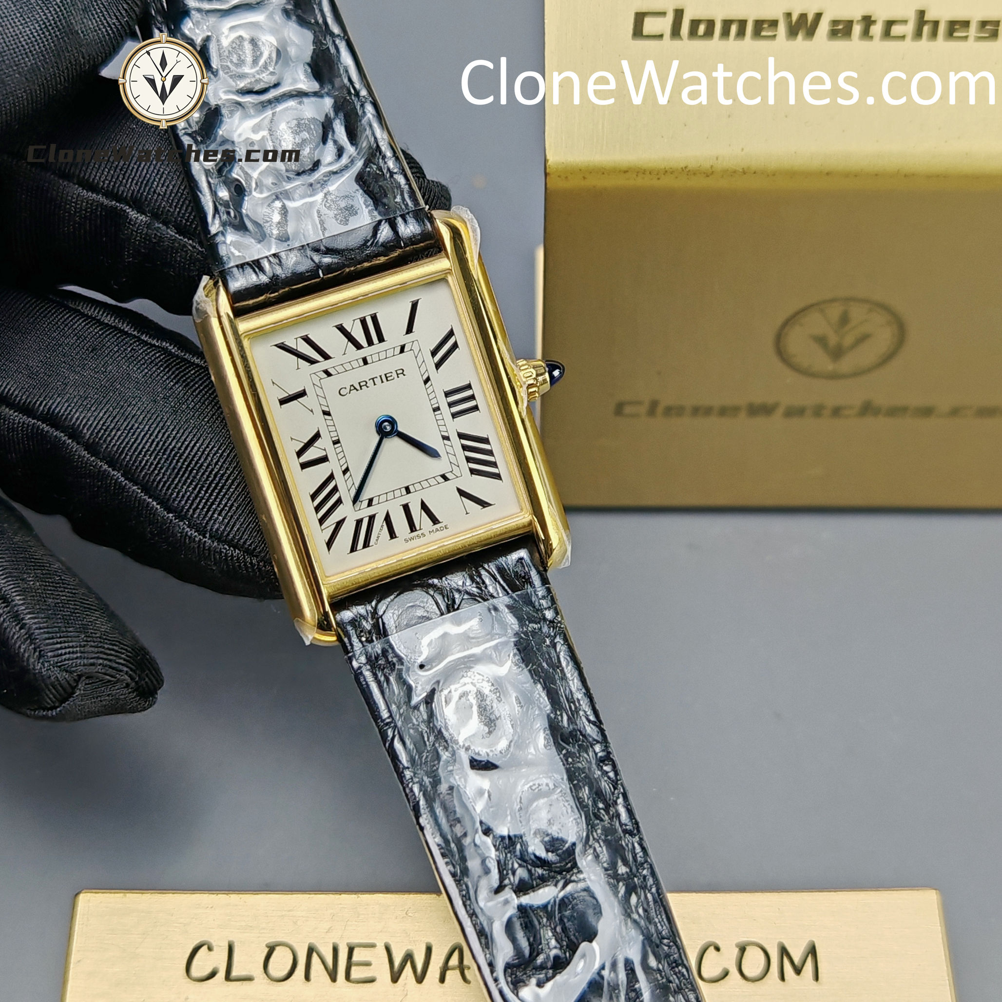 Cartier Super Clone Watches 1:1 Tank White Dial 33.7*25.5MM WGTA0067