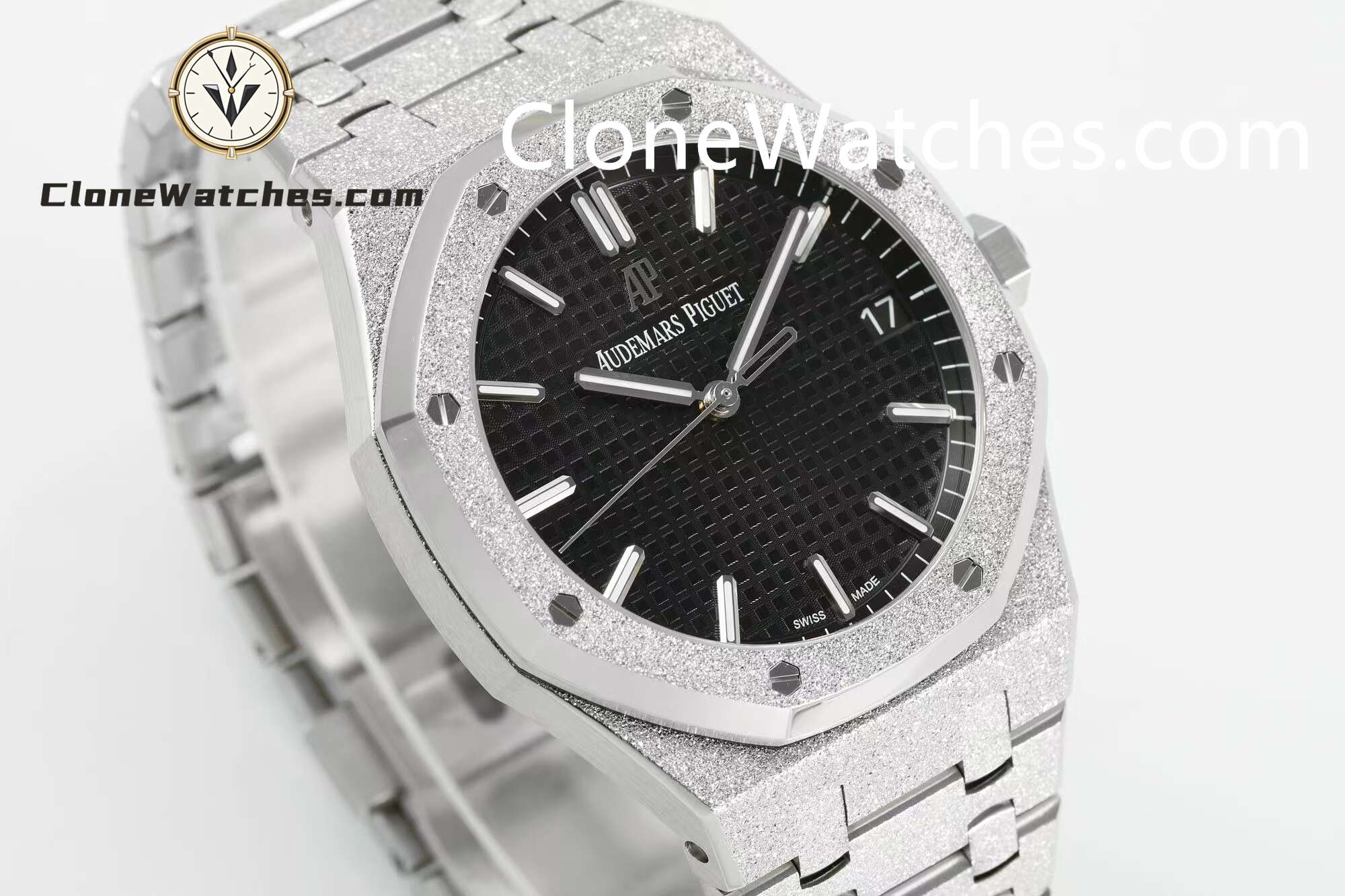 Audemars Piguet Super Clone Watches 1:1 Royal Oak Frost 15500 Black Dial