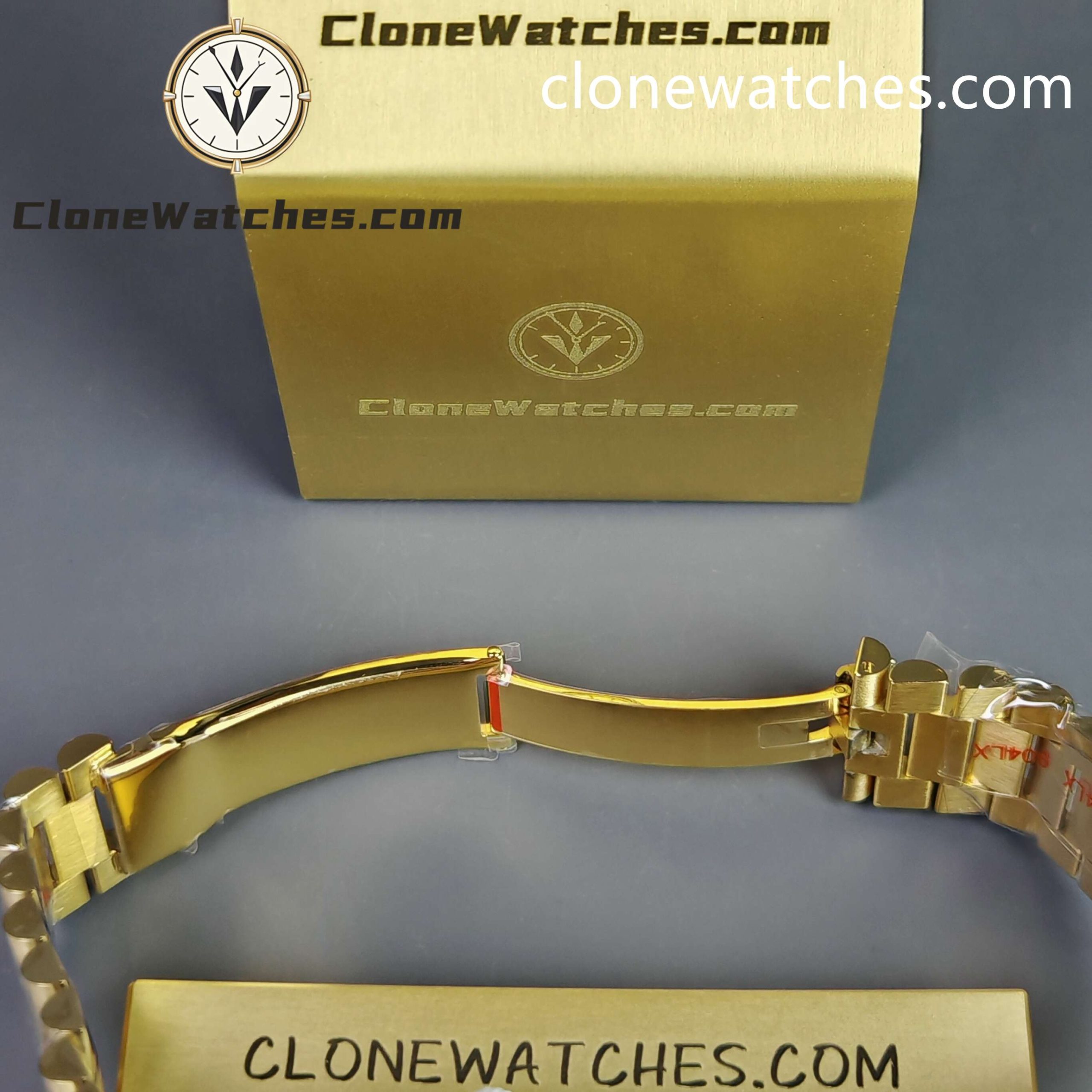 Rolex Super Clone Watches 1:1 Day Date Gold Dial Diamond Bezel M228348rbr-0002 40mm 3255 Movement