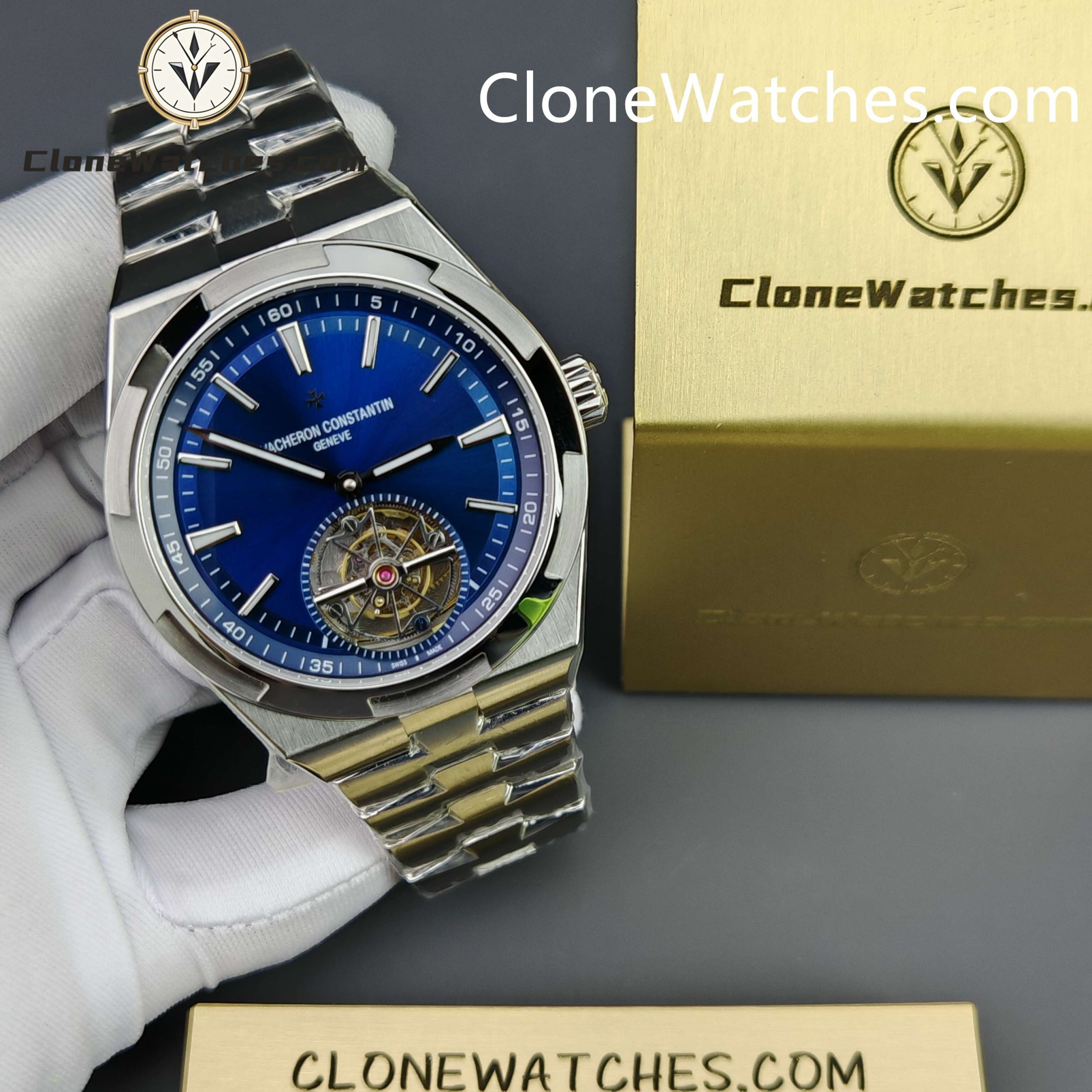 Vacheron Constantin Super Clone Watches 1:1 Overseas Tourbillon 6000V/110A-B544 42.5MM