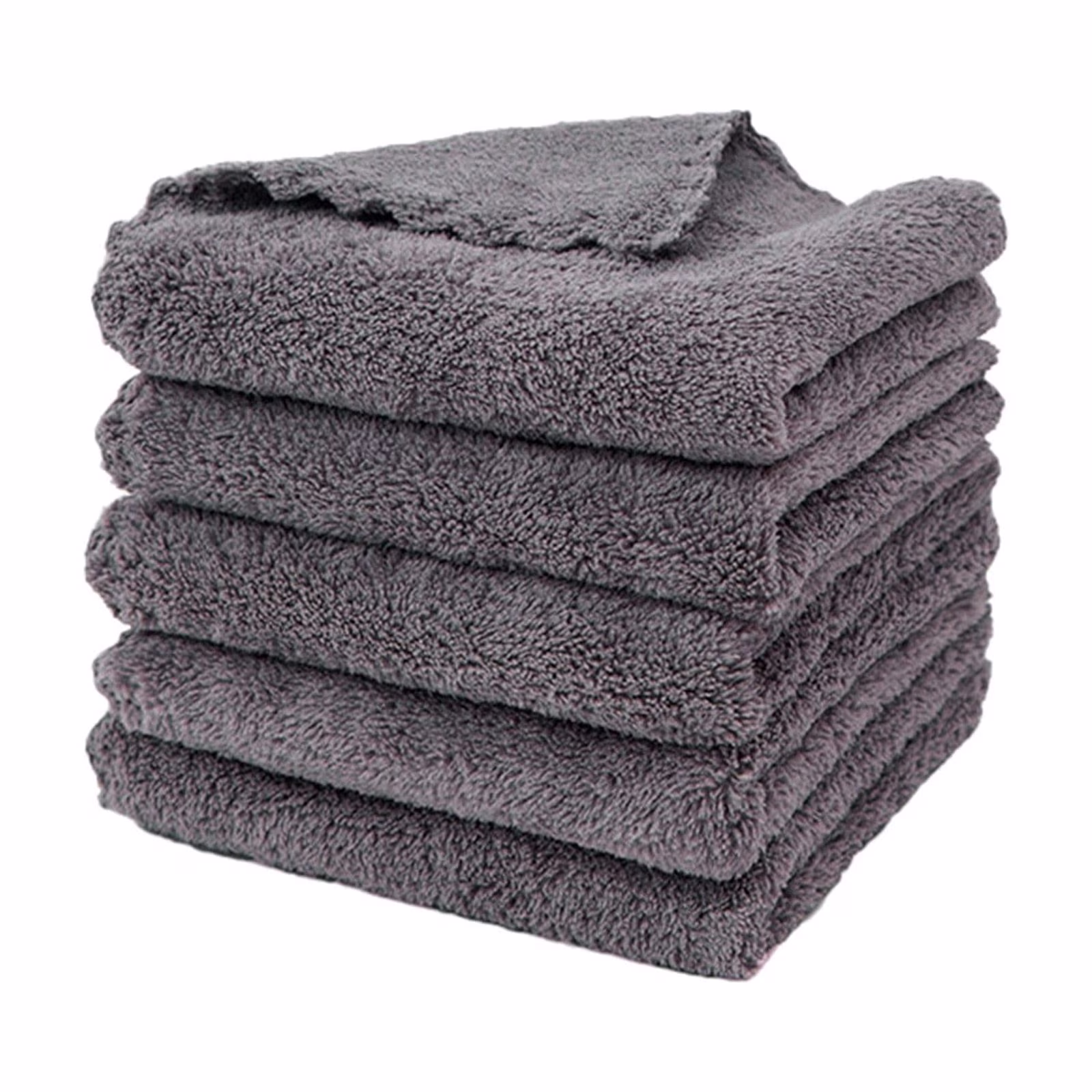 Clearance! Binkne Microfiber Cleaning Cloth 5 Of Cleaning Cloth Each Package Of Ultra Hygroscopic Cleaning Towel 5 Color Combination Soft and Absorbent Cleaning Cloth Blue