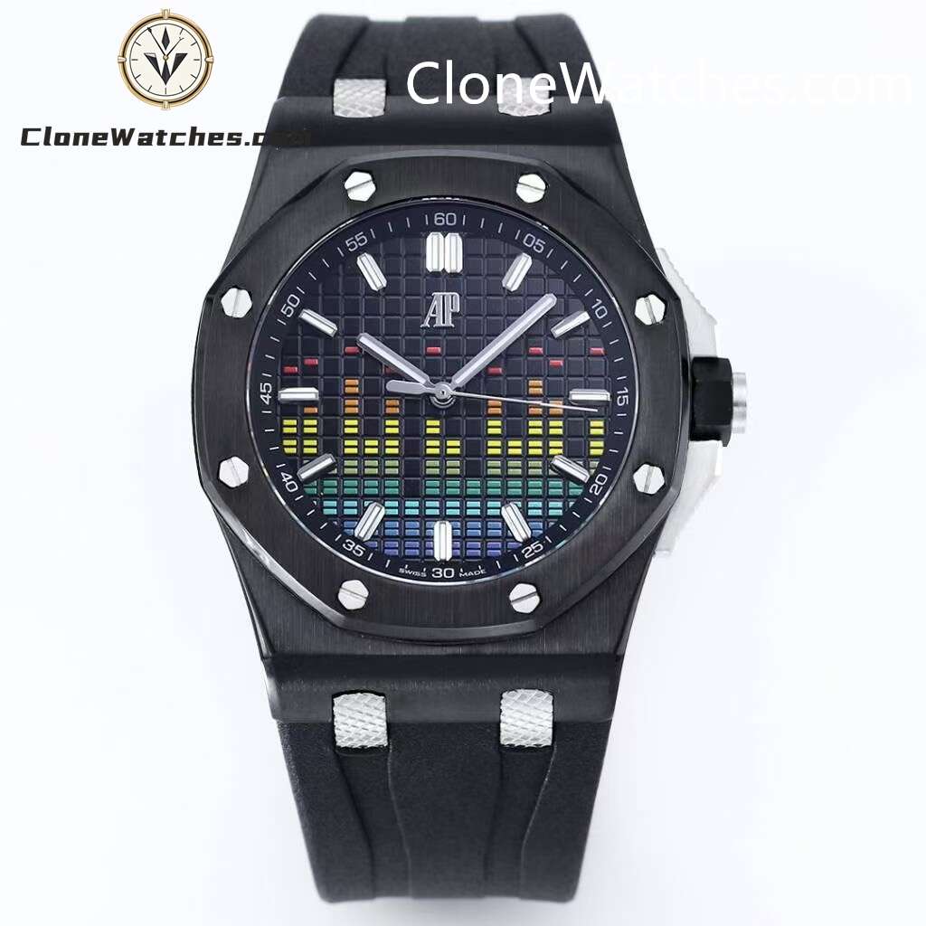 Audemars Piguet Super Clone Watches 1:1 Royal Oak Offshore 15600 44mm Black Music Dial