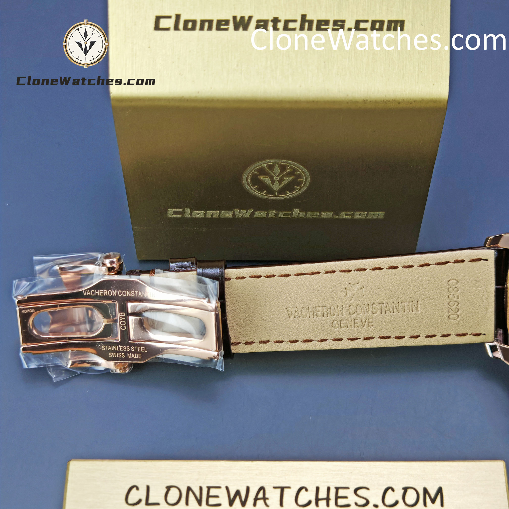 Vacheron Constantin Super Clone Watches 1:1 Fiftysix 4000E/000R-B065 Sepia Brown-Toned Dial