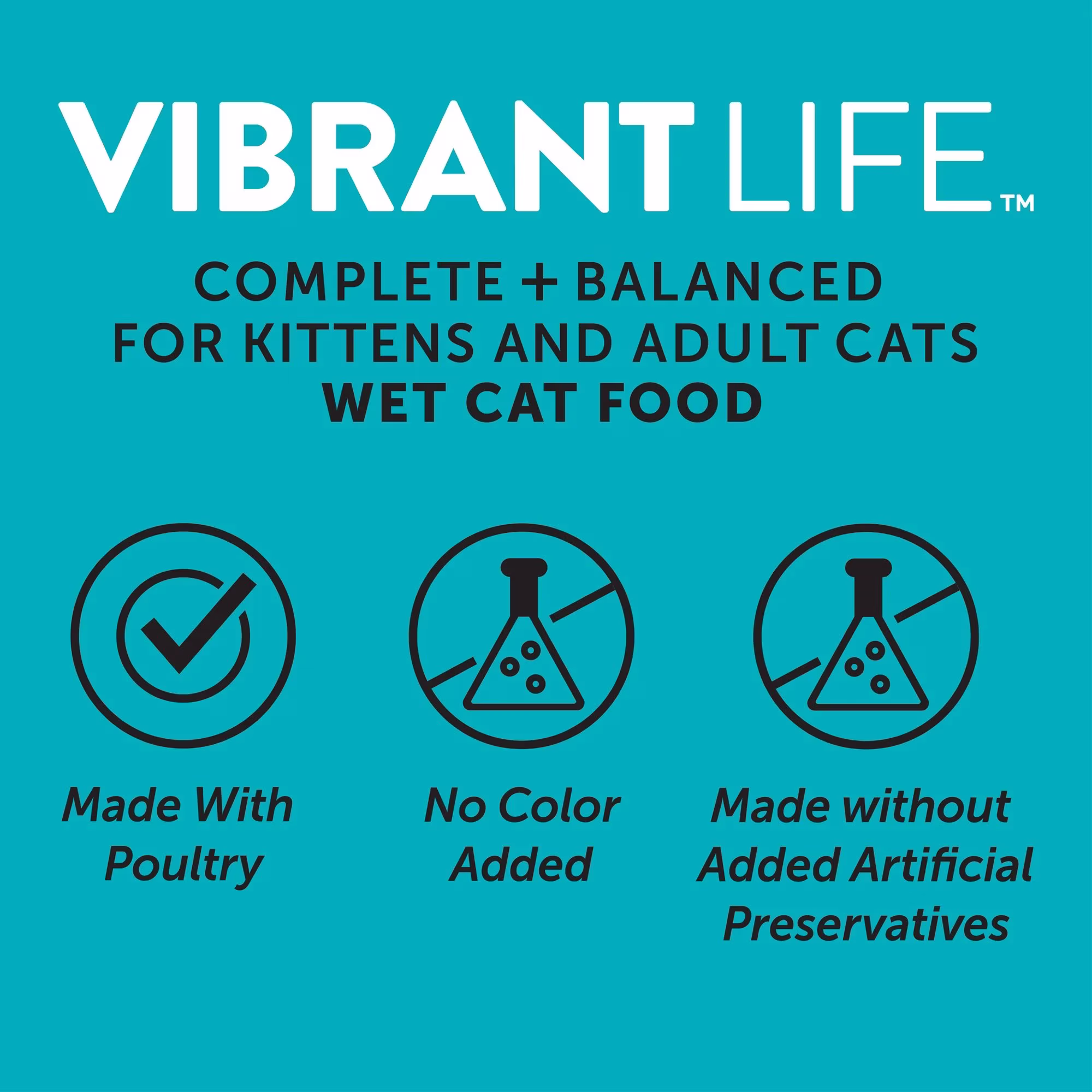 Vibrant Life Chicken & Shrimp Shreds Wet Cat Food, 3 oz Can