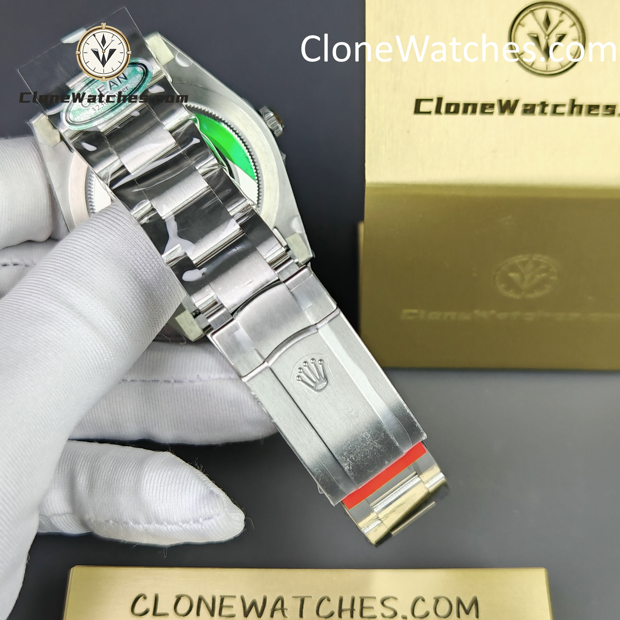 Rolex Super Clone Watches 1:1 Oyster Perpetual Silver Dial 41mm m124300-0001 3230 Movement