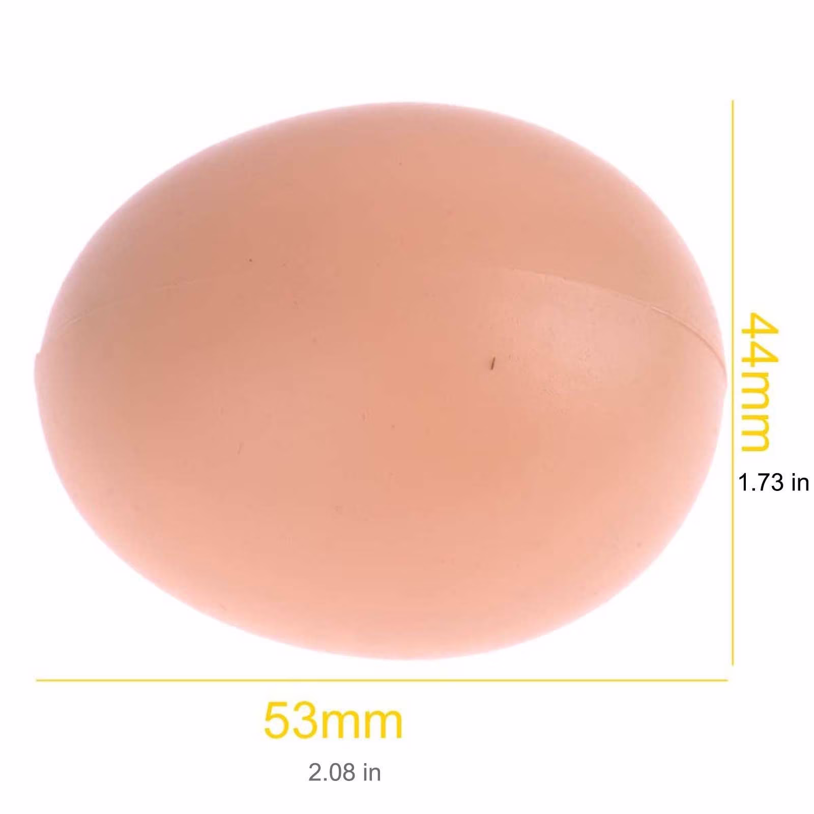 8PCS Fake Chicken Eggs for Nesting Box, Plastic Egg Laying Aid for Poultry Coop Farm Training & Decorative Use