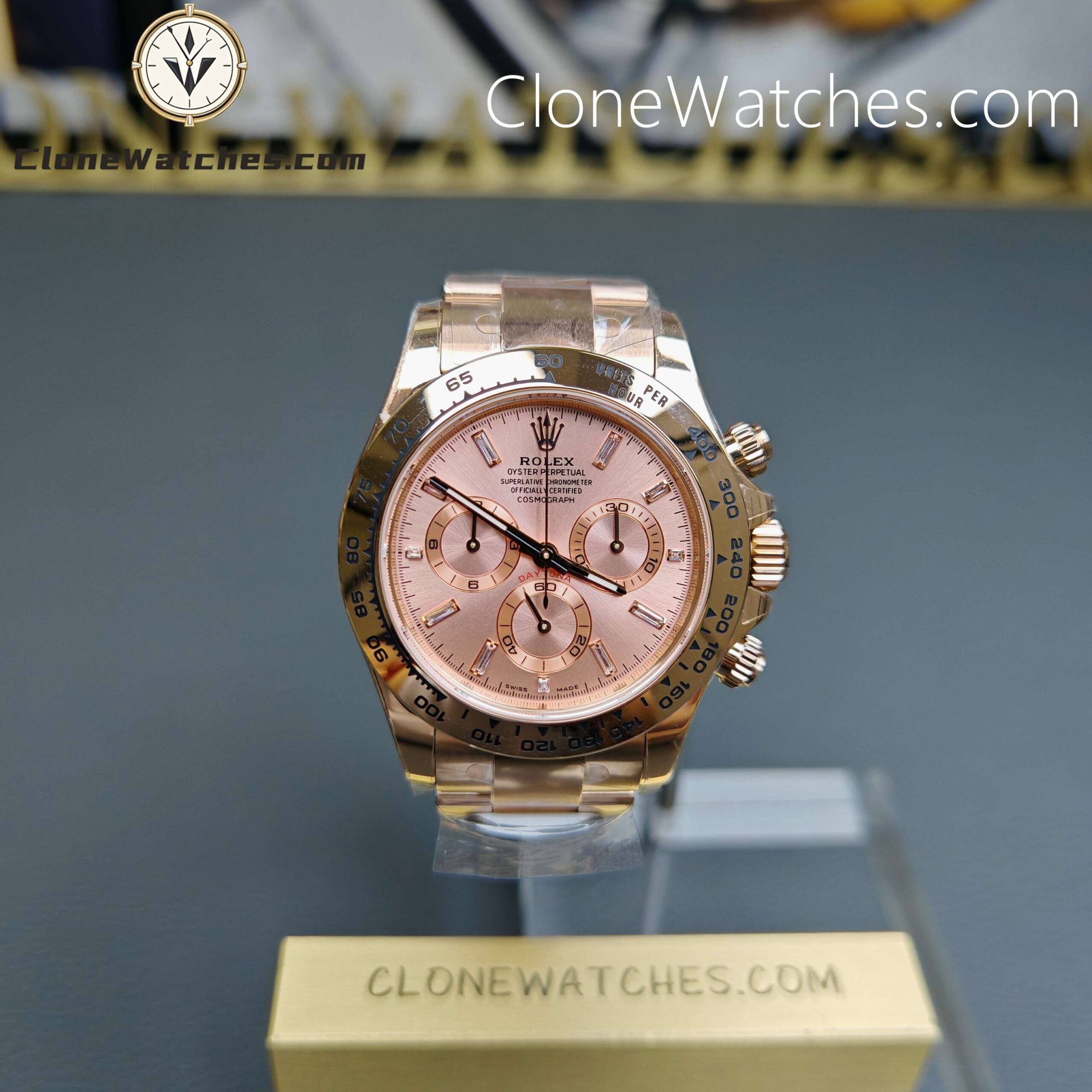 Rolex Super Clone Watches 1:1 Daytona Crystal Dial 116505 – 0012 4130 Movement