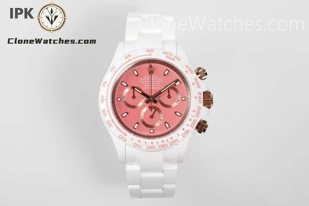 Modified Super Clone Watches 1:1 AET Rolex Daytona Full Ceramic SAKURA 4130 Movement