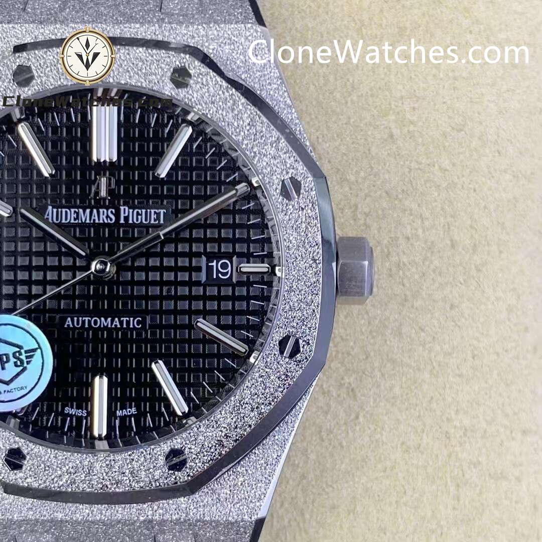 Audemars Piguet Super Clone Watches 1:1 Royal Oak Frost 15400 Black Dial