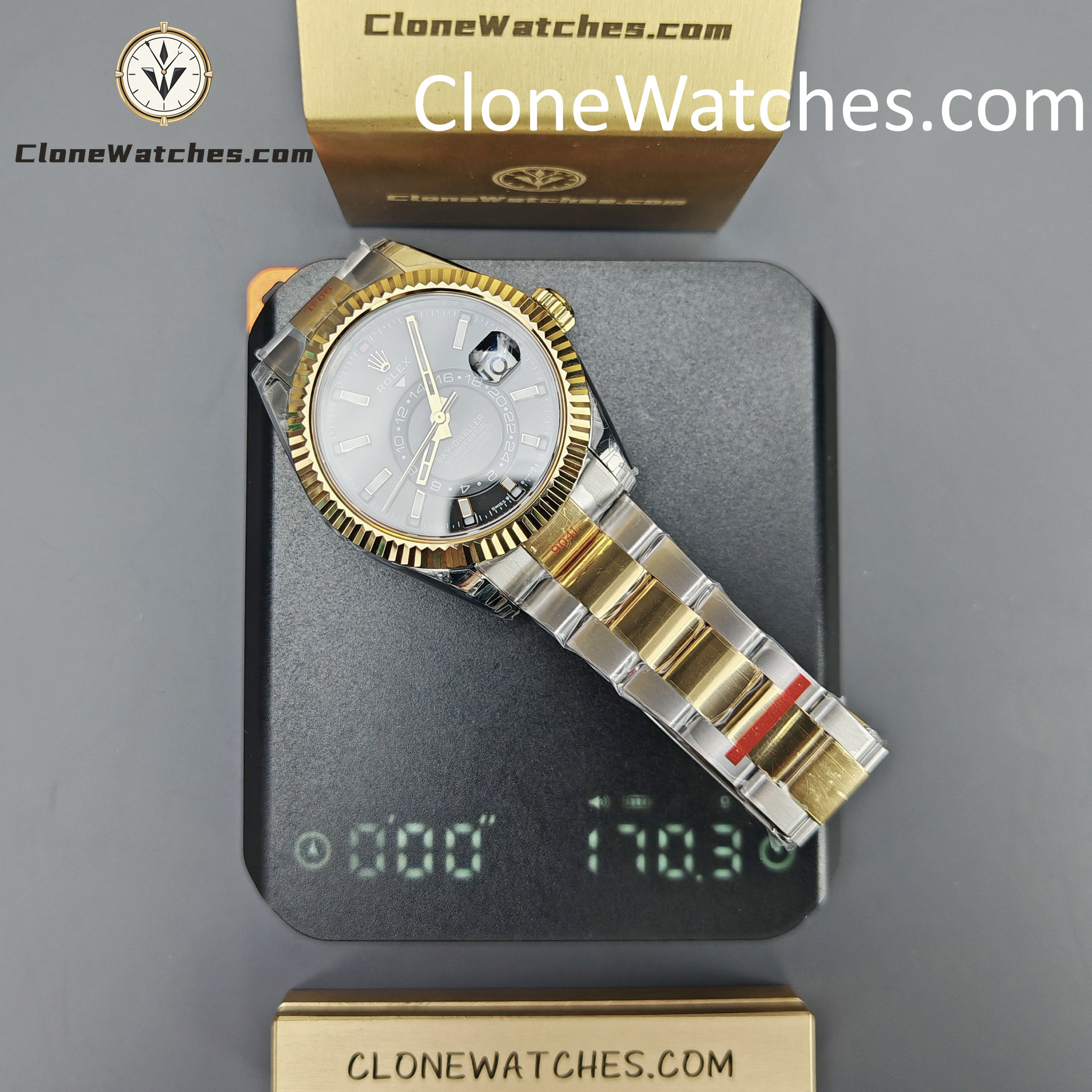 Rolex Super Clone Watch 1:1 Sky Dweller Black Dial Oyster m336933-0003 42MM
