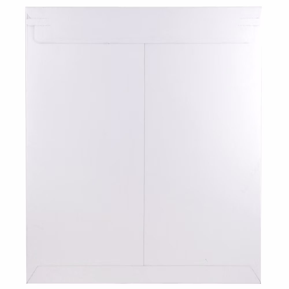 JAM Paper Stay Flat Photo Mailer Envelopes with Peel & Seal Closure, 12 3/4 x 15, White, Sold Individually