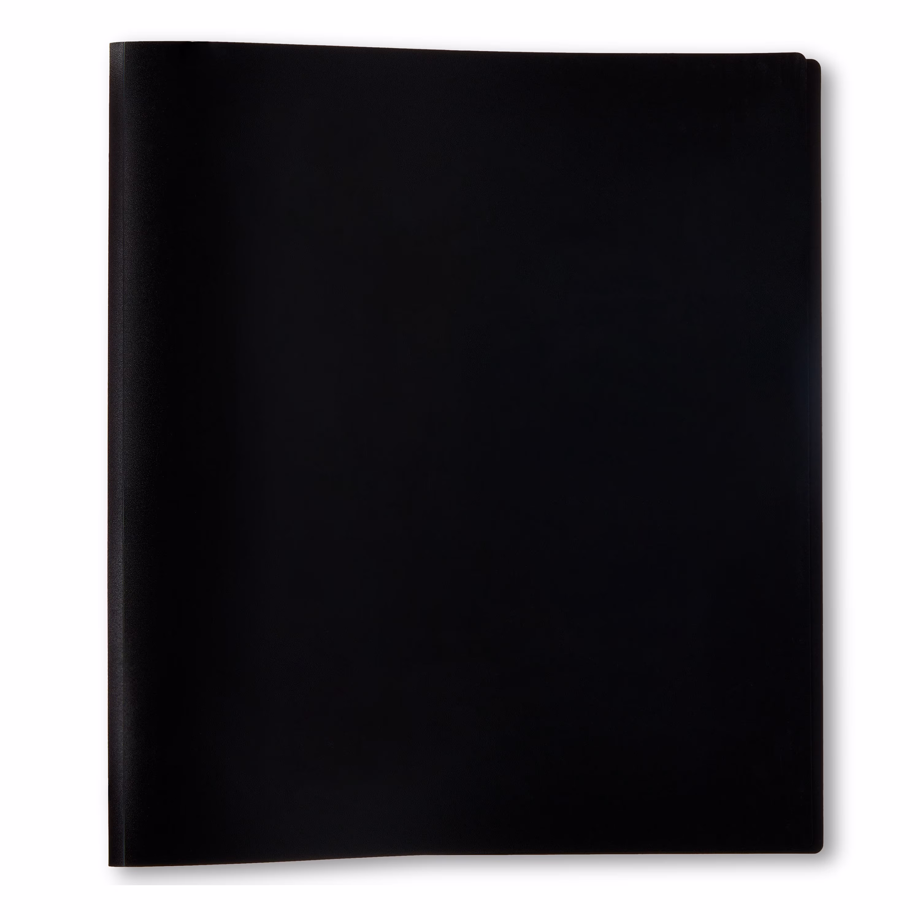 Pen+Gear Poly Standard 1 in Round-Ring Binder, Black