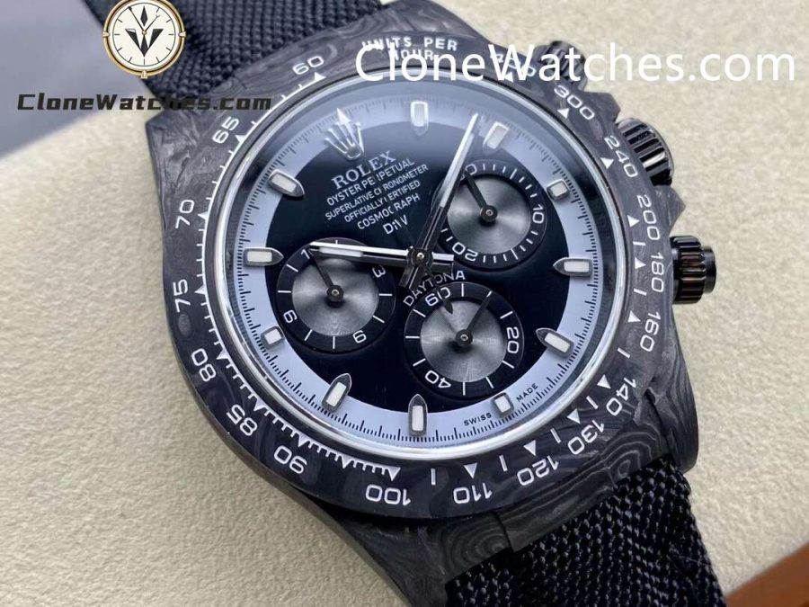 Modified Super Clone Watches 1:1 DiW Rolex Daytona NTPT Carbon “CREAM INVERT”