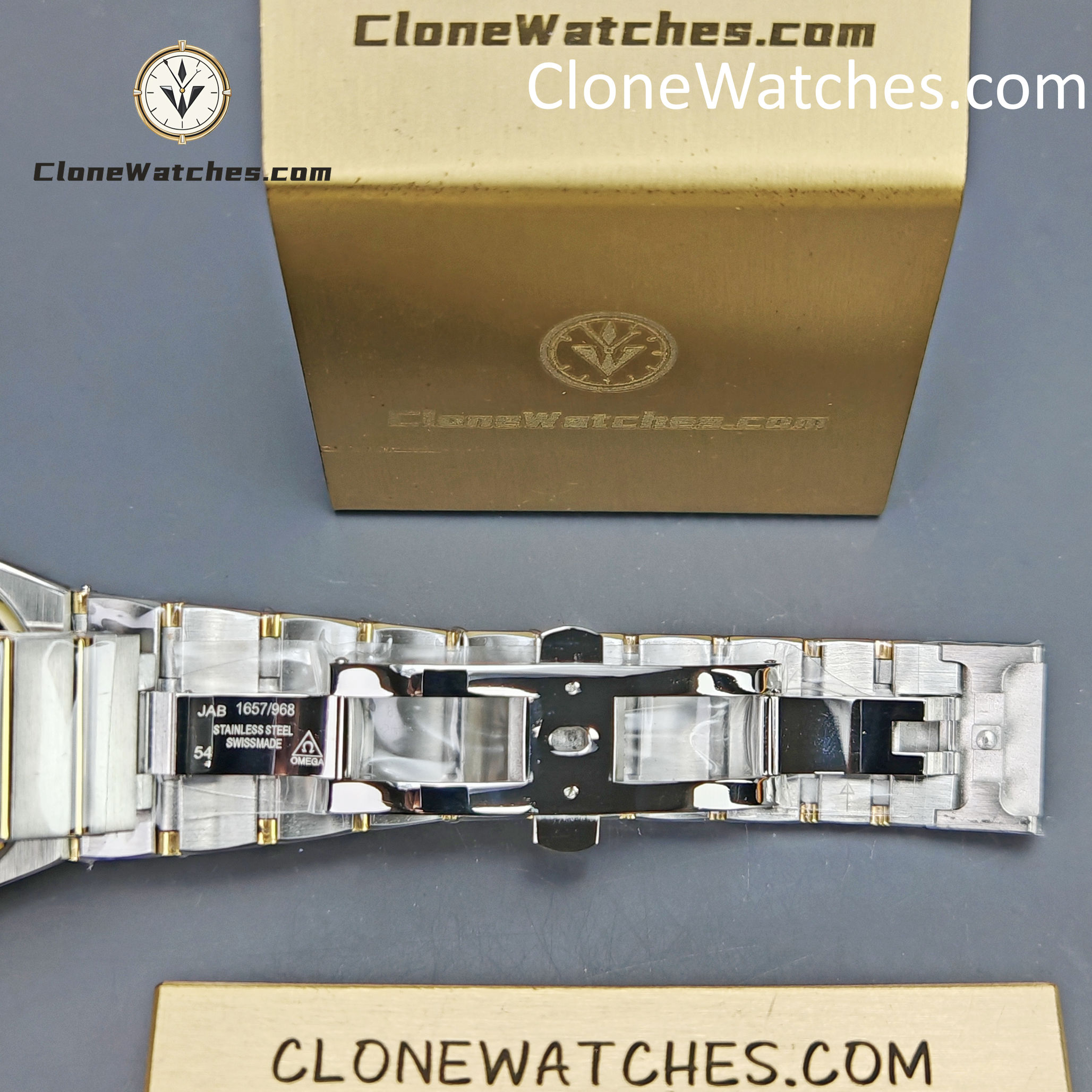 OMEGA Super Clone Watches 1:1 Constellation steel �� 18k gold on steel 123.20.35.20.52.002 35mm