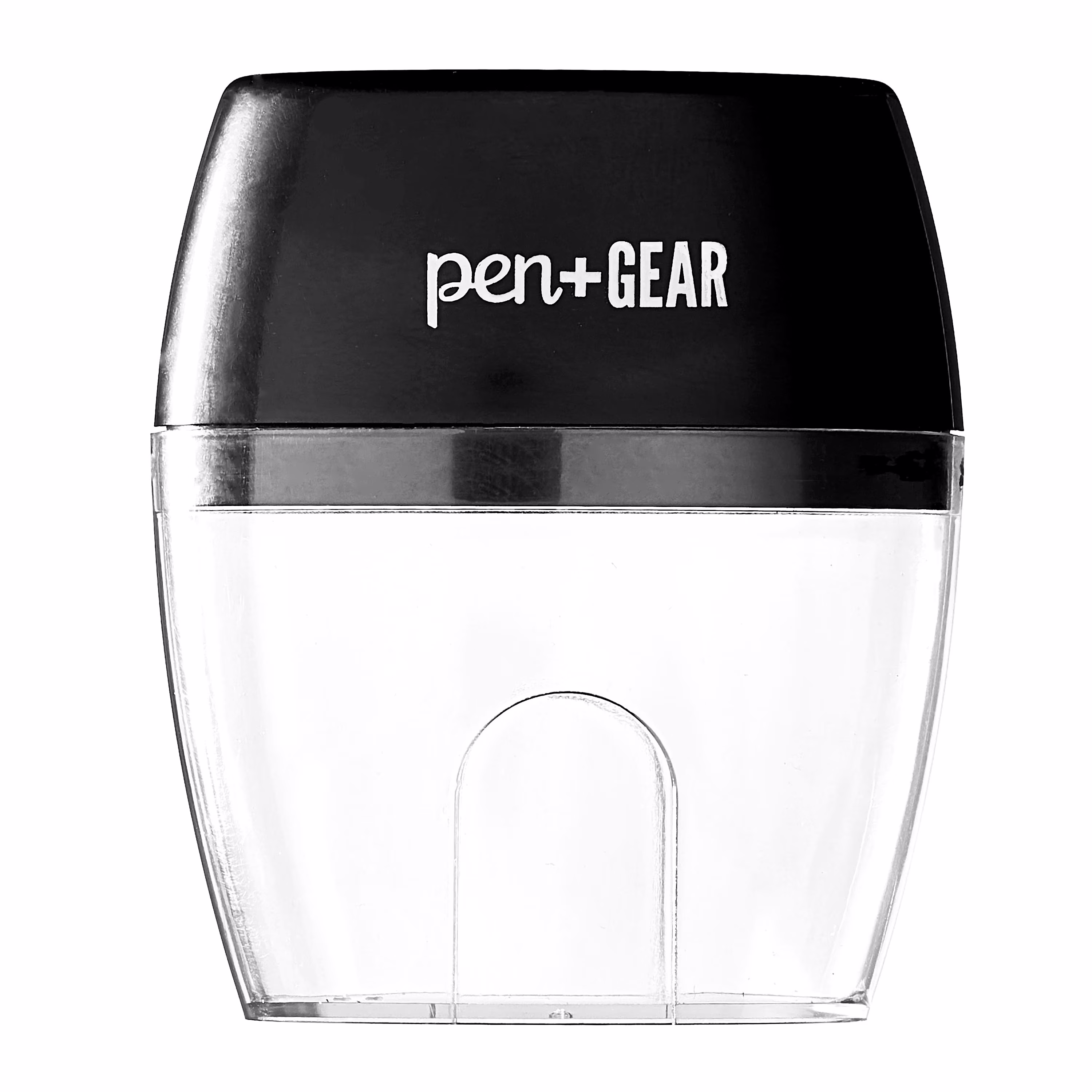 Pen+Gear 2-Hole, Handheld Manual Pencil Sharpener, Black, 1 Count