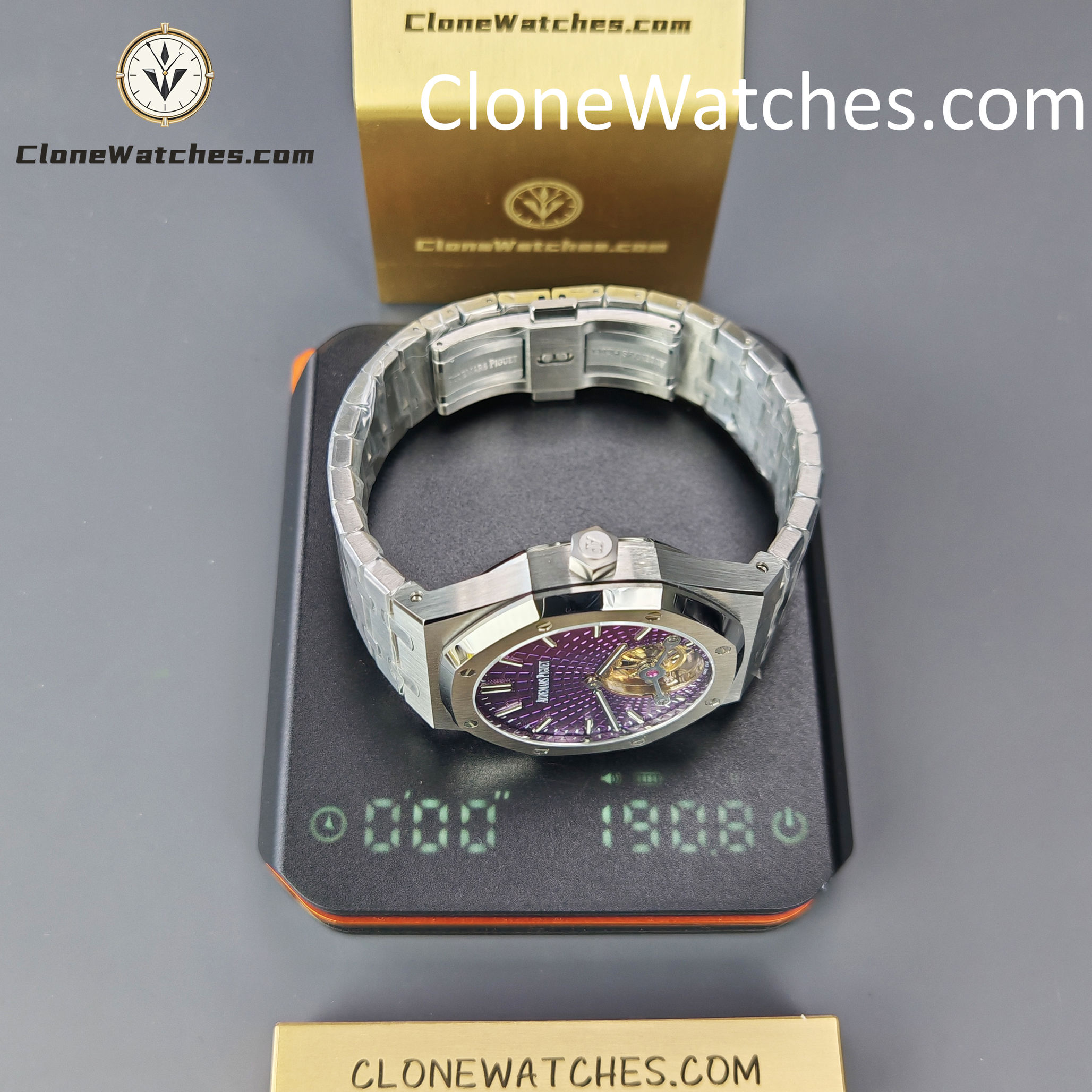 Audemars Piguet Super Clone Watches 1:1 Royal Oak 26522ST Purple Tourbillon Dial 41mm