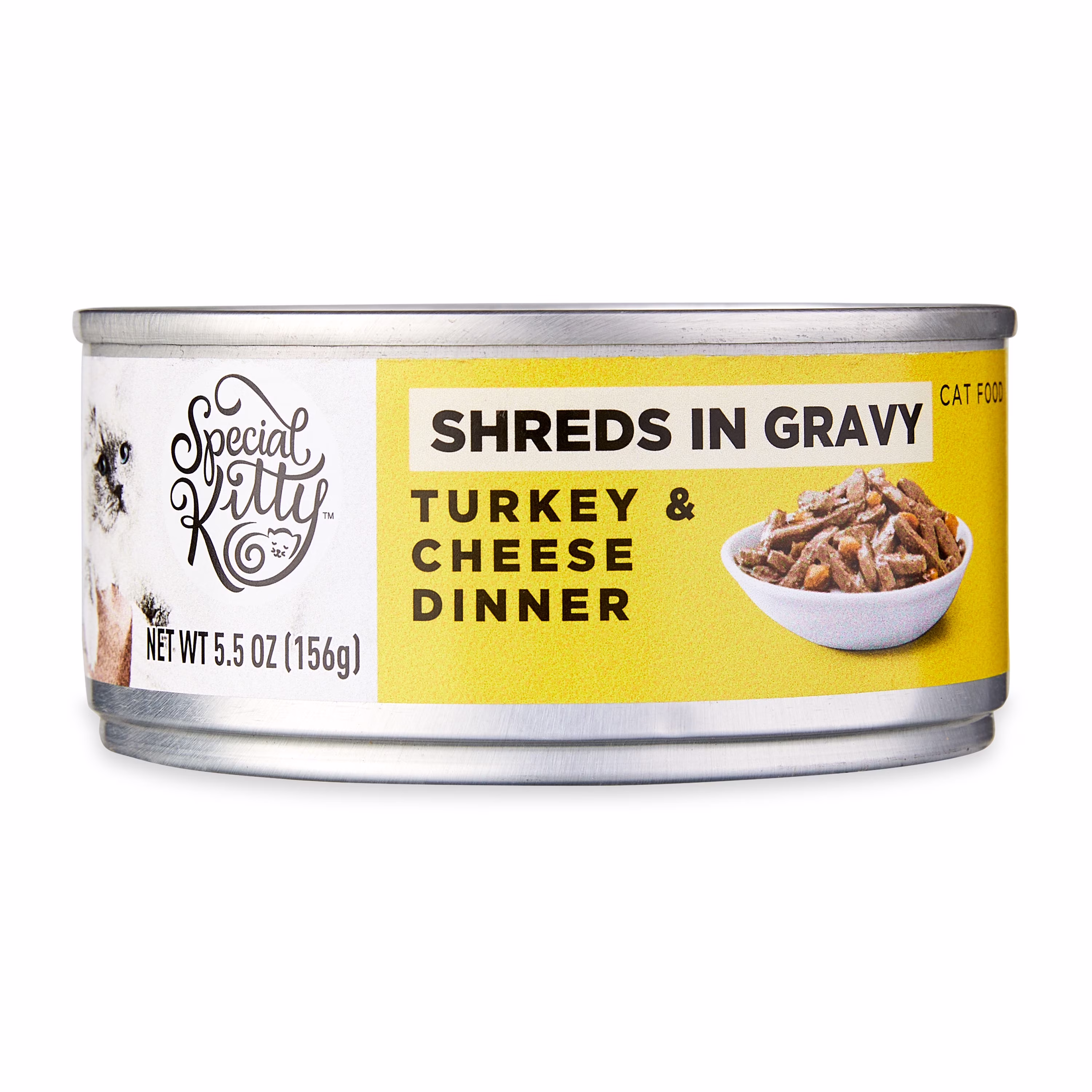 Special Kitty Turkey & Cheese Wet Cat Food in Gravy, 5.5 oz Can