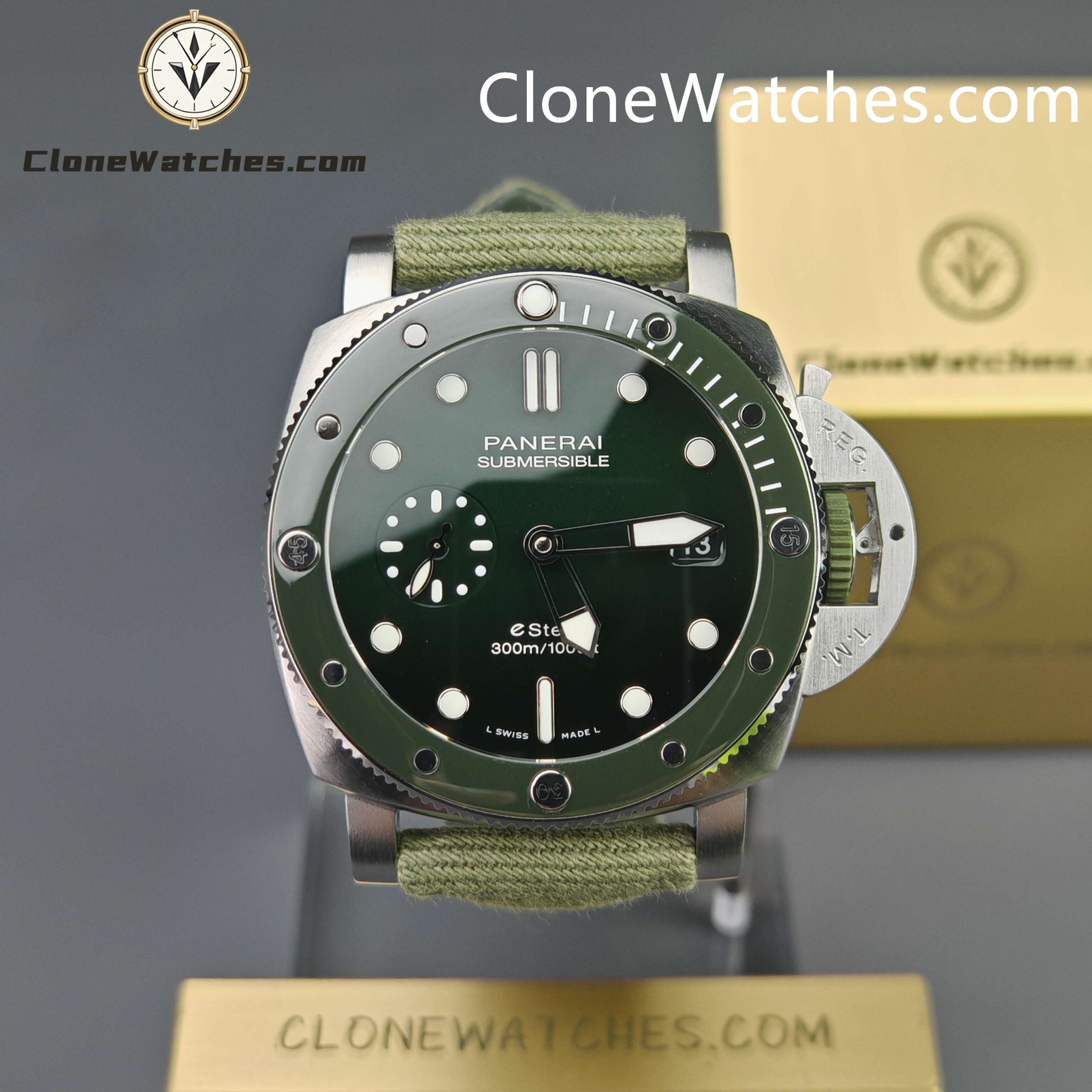 Panerai Super Clone Watches 1:1 Submersible QuarantaQuattro Verde Smeraldo PAM01287 New version
