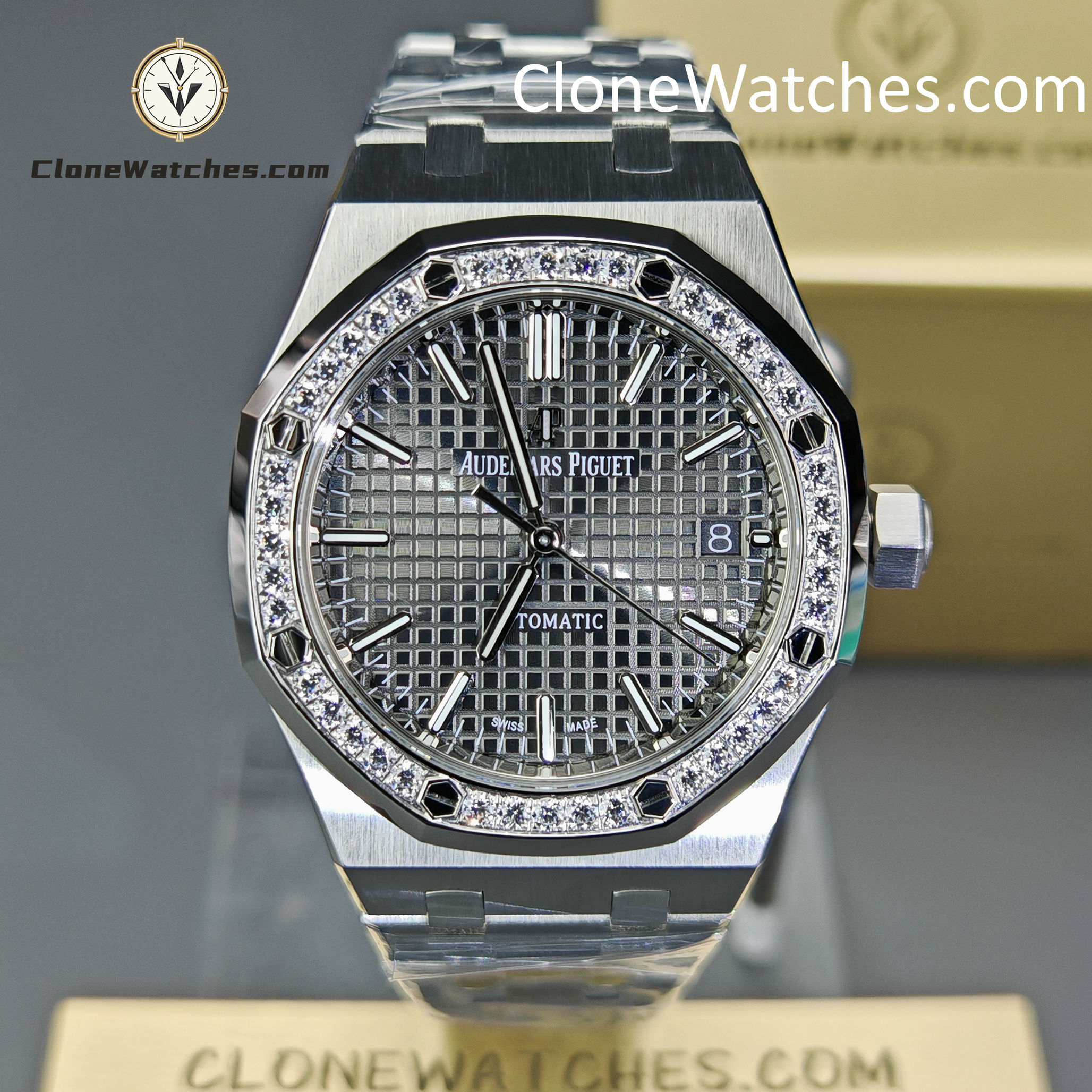 Audemars Piguet Super Clone Watches 1:1 Royal Oak 15451ST Grey Dial 37MM