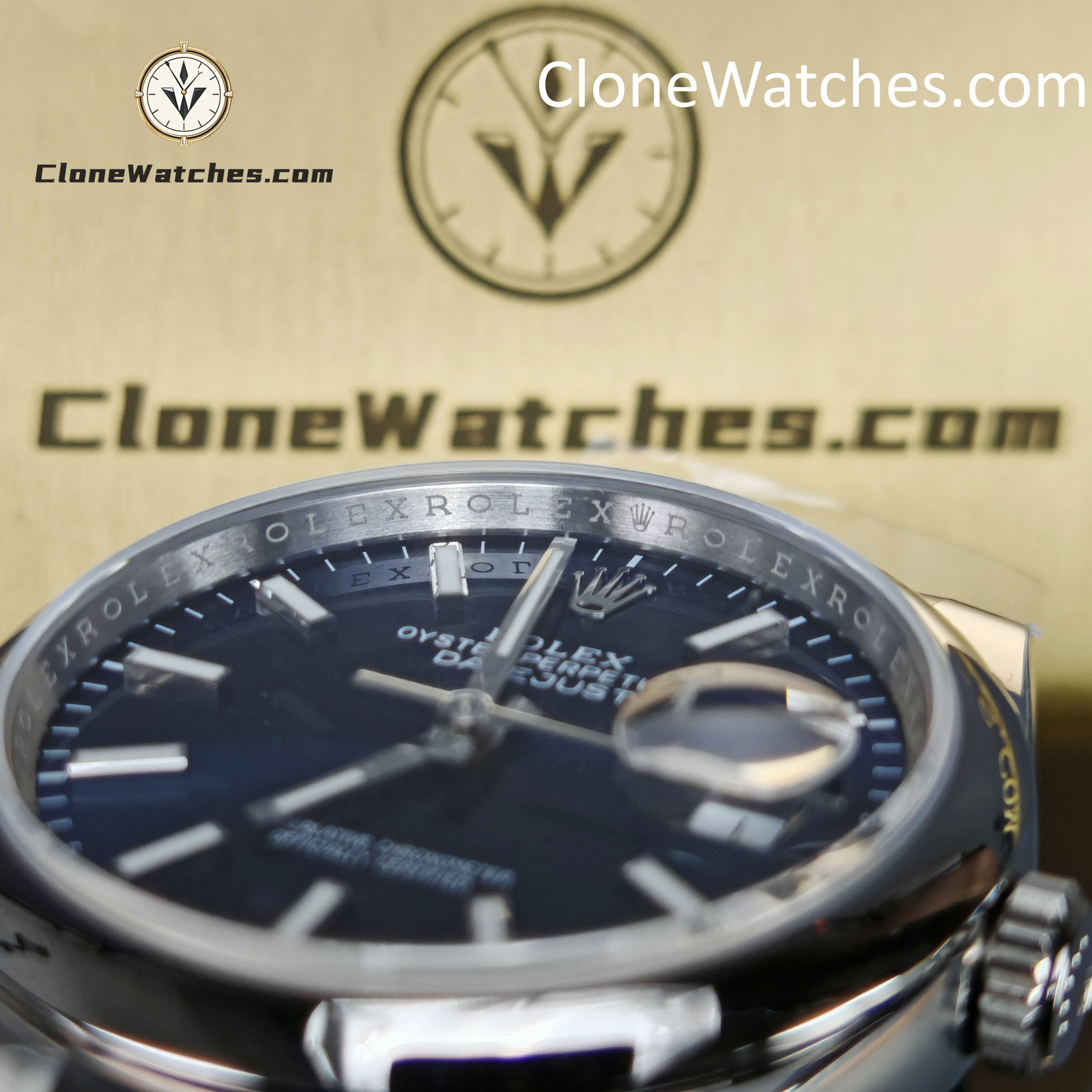 Rolex Super Clone Watches 1:1 DateJust Blue Dial m126200-0006 Oyster 36MM 3235 Movement