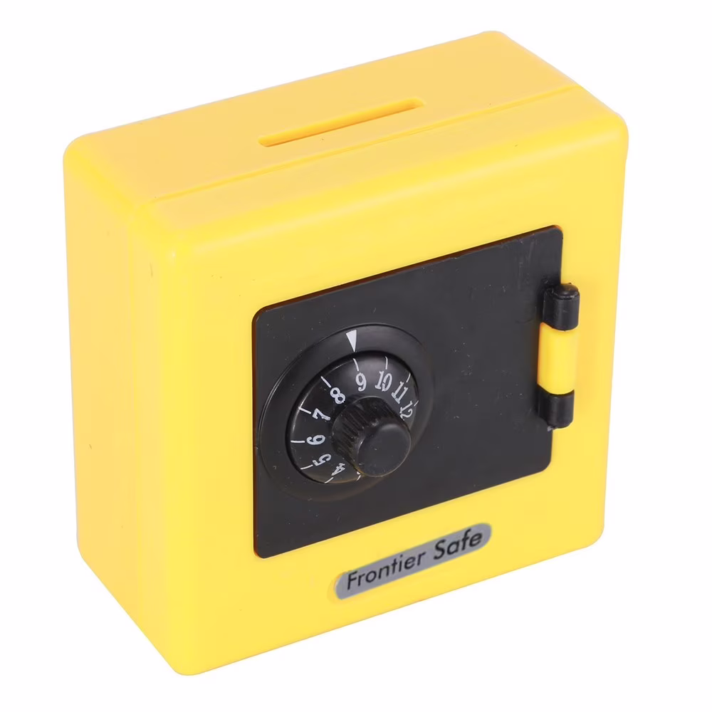SLYNSHome Combination Lock Money Coin Saving Storage Box Cash Safe Case y Bank
