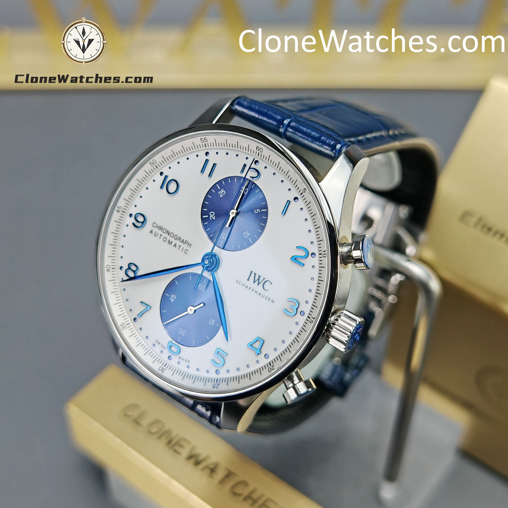 IWC Super Clone Watches 1:1 Portugieser Chronograph White Dial 41MM IW371620