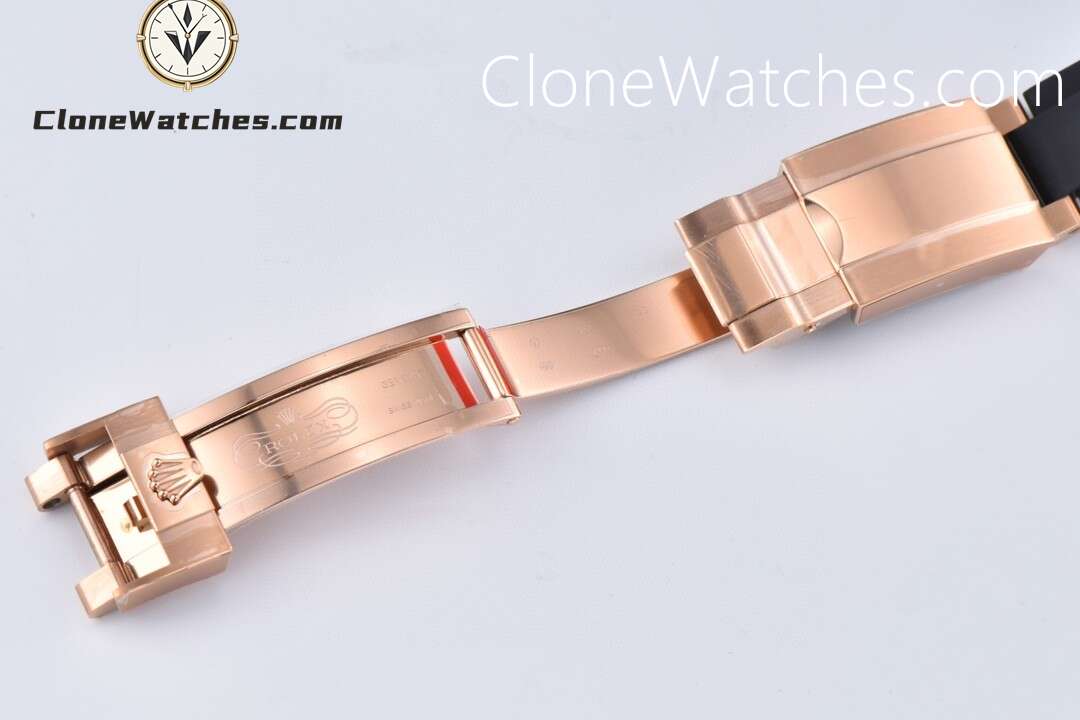 Rolex Super Clone Watches 1:1 Daytona Chocolate Dial Black M116515 Oysterflex Strap 4130 Movement