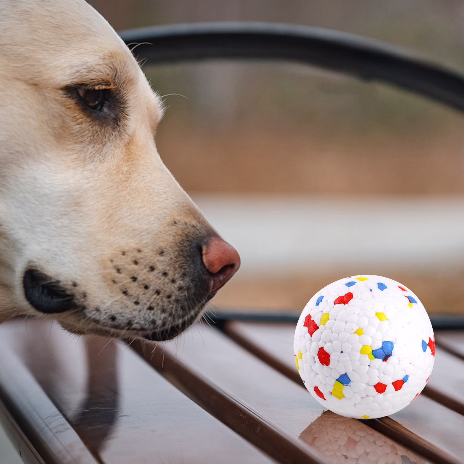 Toy Clearance for Dog, Dog Balls Toys for Aggressive Chewers, Indestructible Bouncy Floating Balls for Dogs to Fetch, Durable Solid Rubber Ball for Training(White)