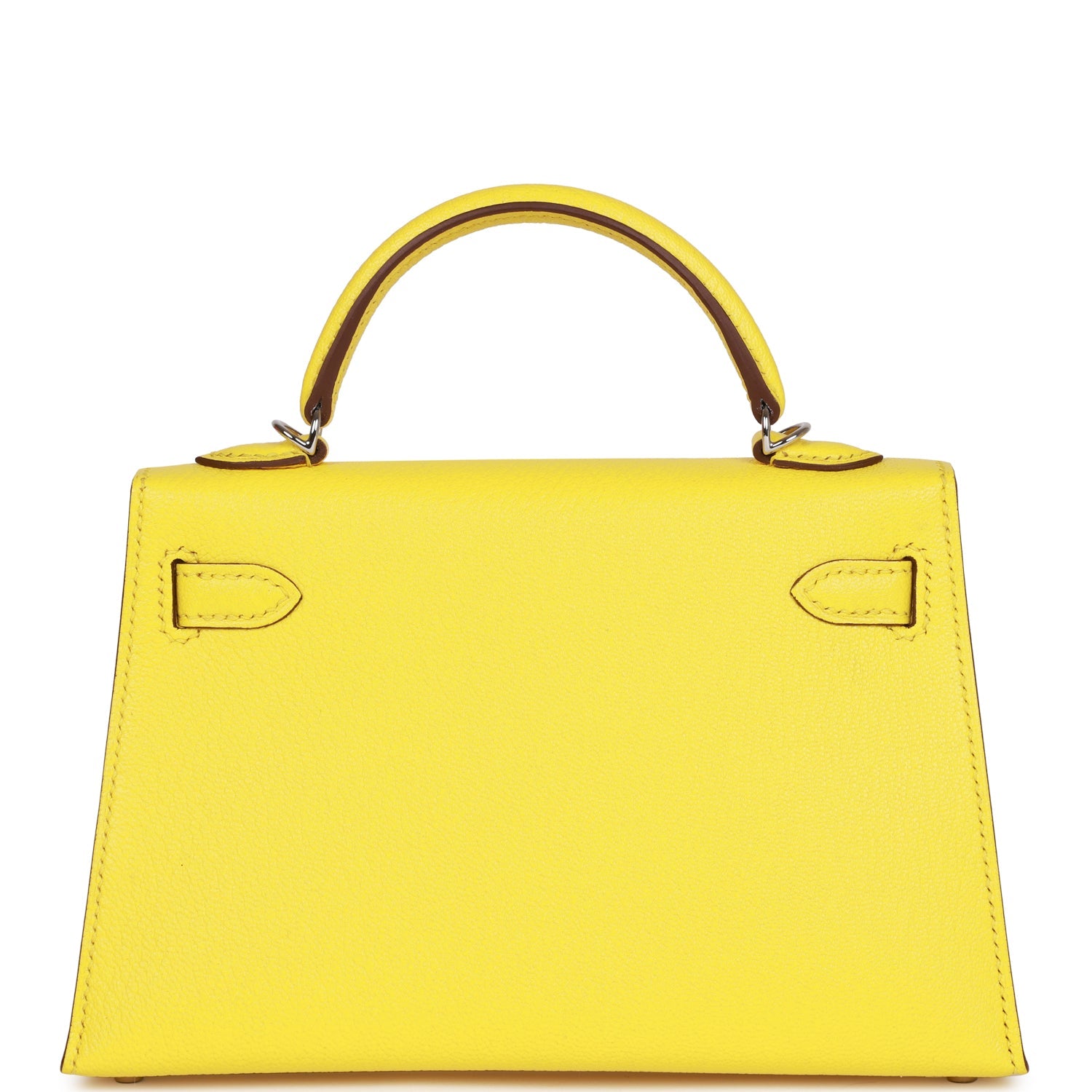 Hermes Kelly Sellier 20 Jaune Citron Chvre Palladium Hardware