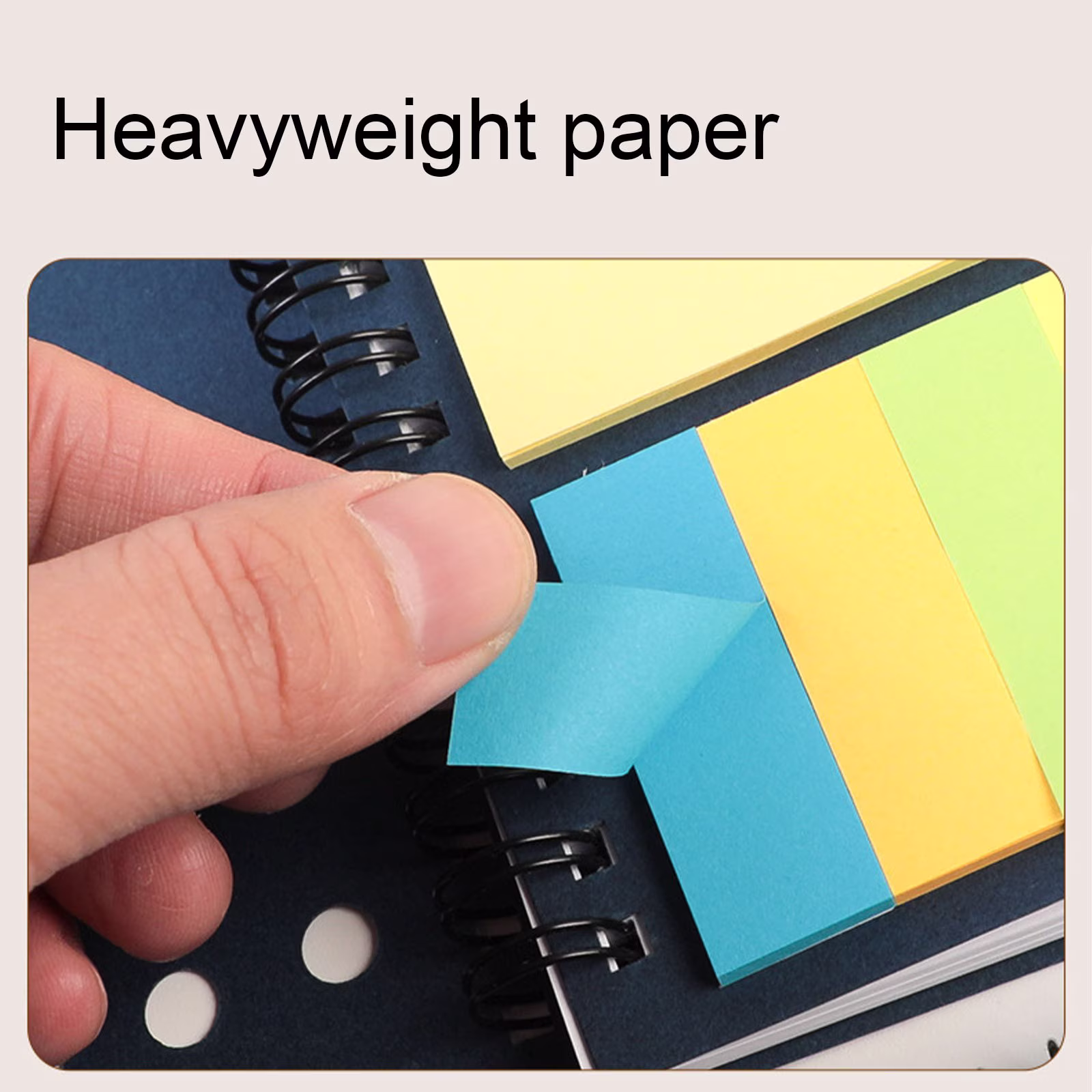 VKLU 1PC Pocket Notebook with Pen, 5x4 Inch Small Memo Pad with Sticky Tabs, 60 Sheets Lined Mini Journal Set, Kraft