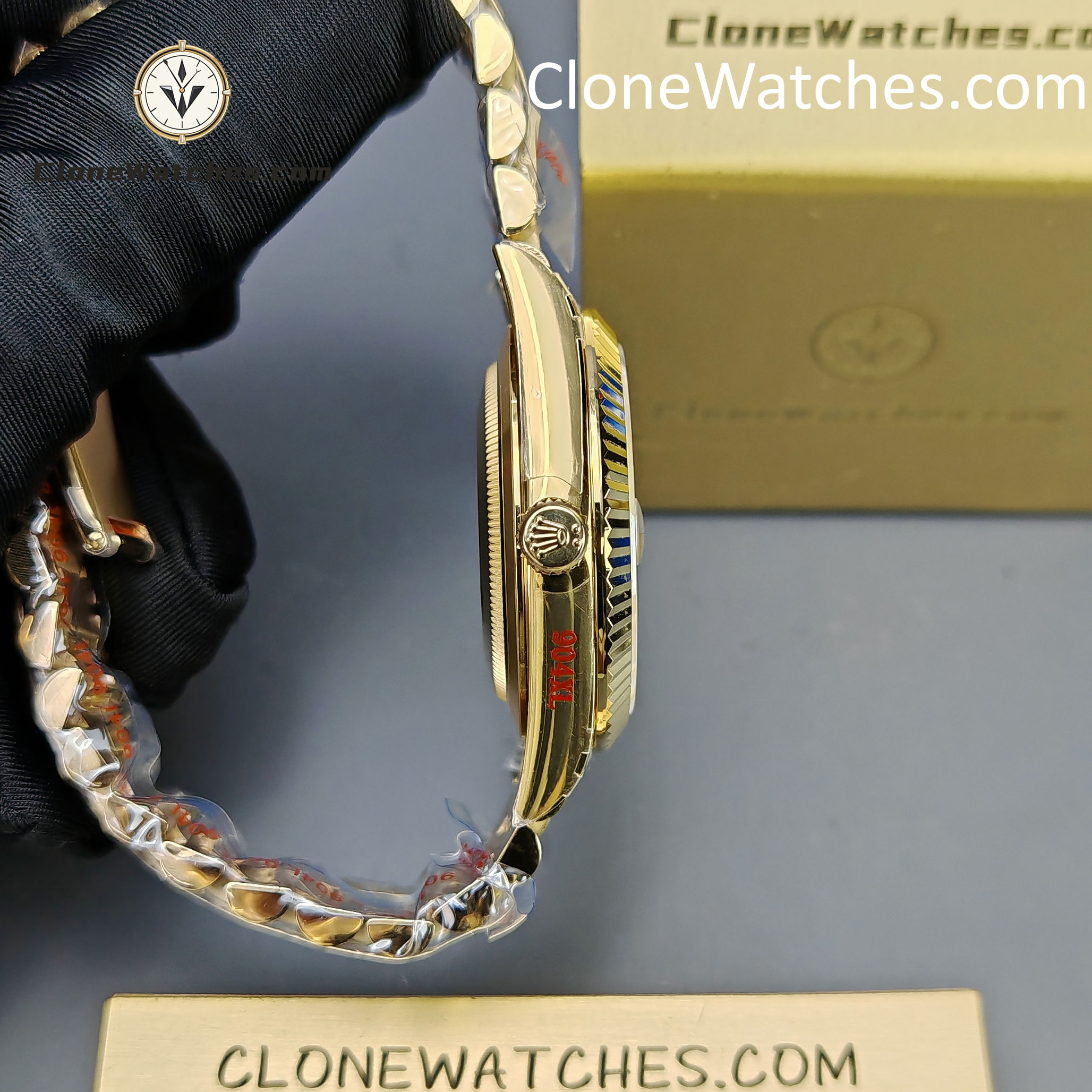 Rolex Super Clone Watches 1:1 Day Date 18K Gold 40mm m228238-0003 3255 Movement