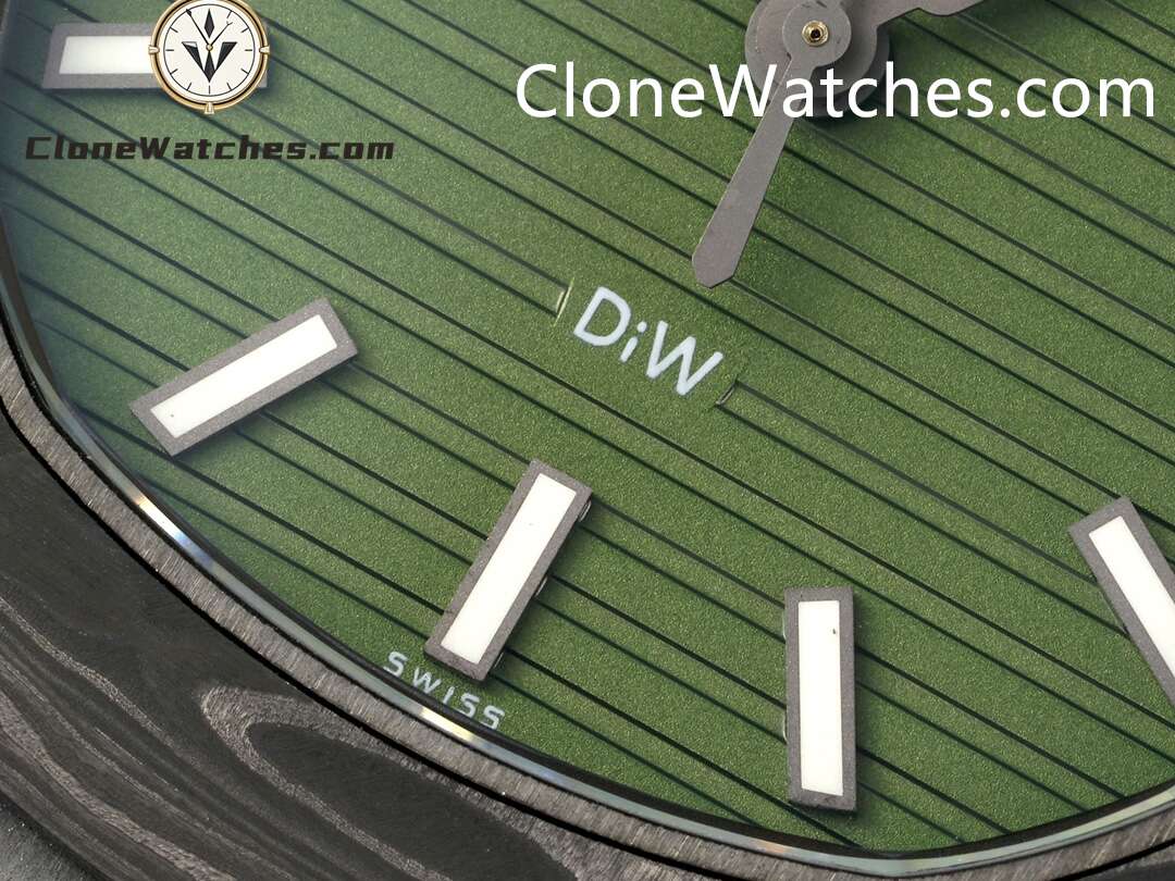Modified Super Clone Watches 1:1 DiW Patek Philippe Nautilus 5711 BLACK GRAIL KHAKI