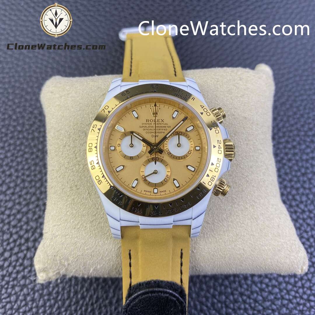 Modified Super Clone Watches 1:1 DiW Rolex Daytona Carbon Fiber GOLDEN ESSENCE