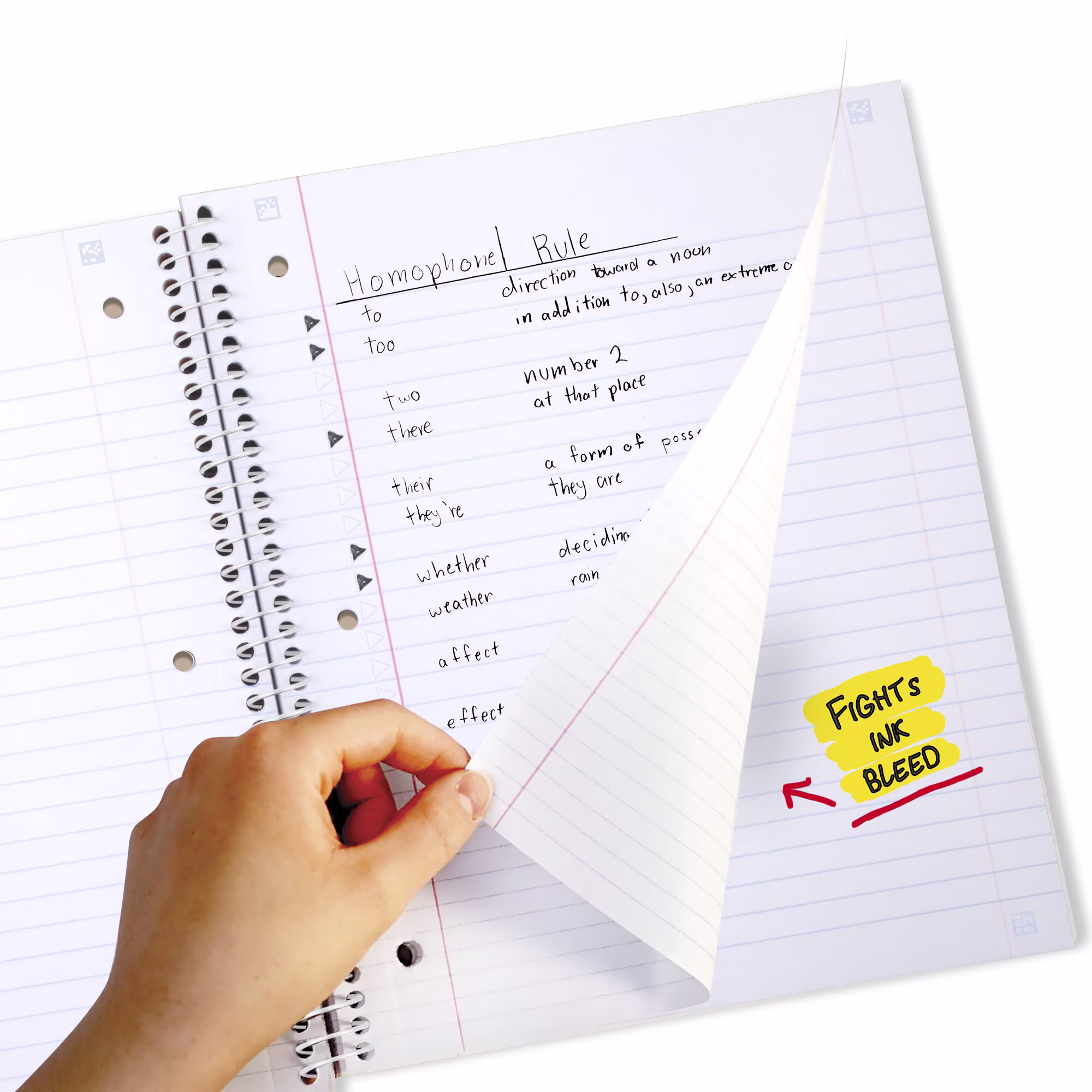 Five Star Shape It Up Spiral Notebook Plus Study App 1 Subject Wide Ruled 8 x 10