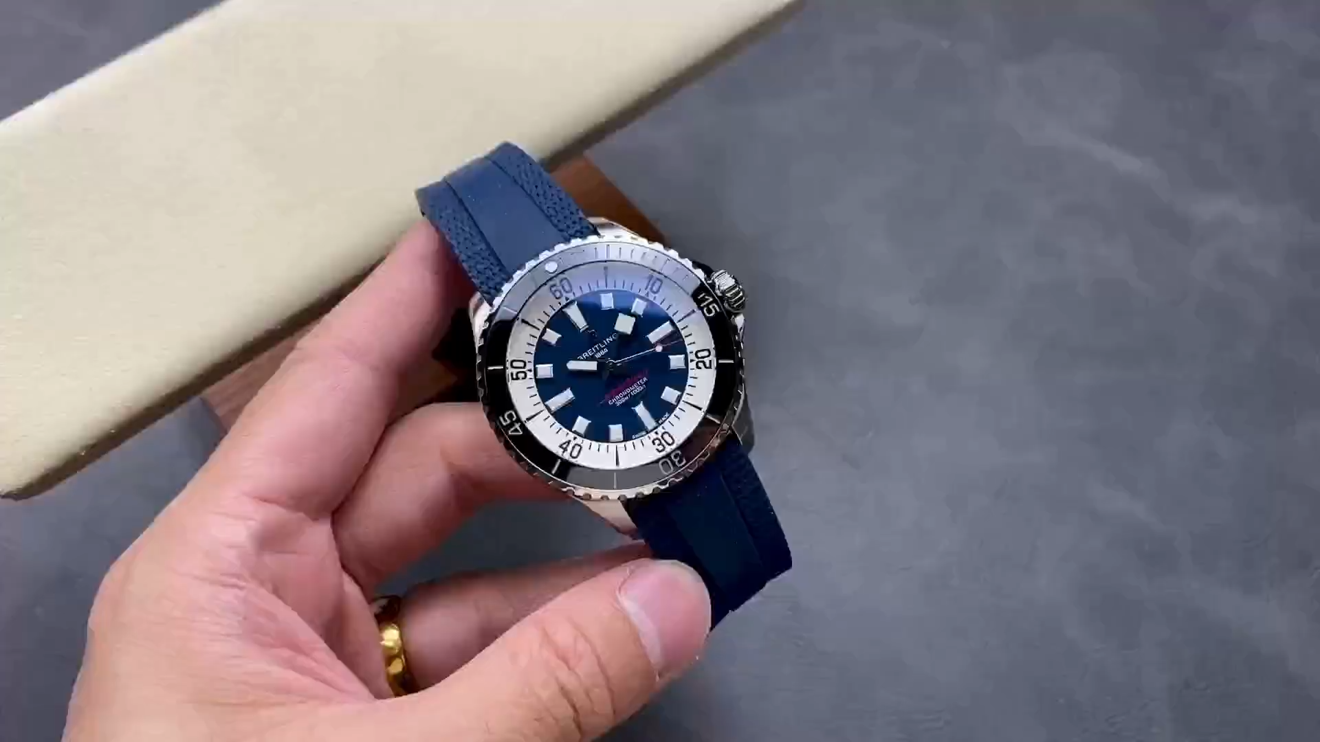 Breitling Superocean Automatic 44mm A17376211C1S1 Replica Blue Dial Diving Watch