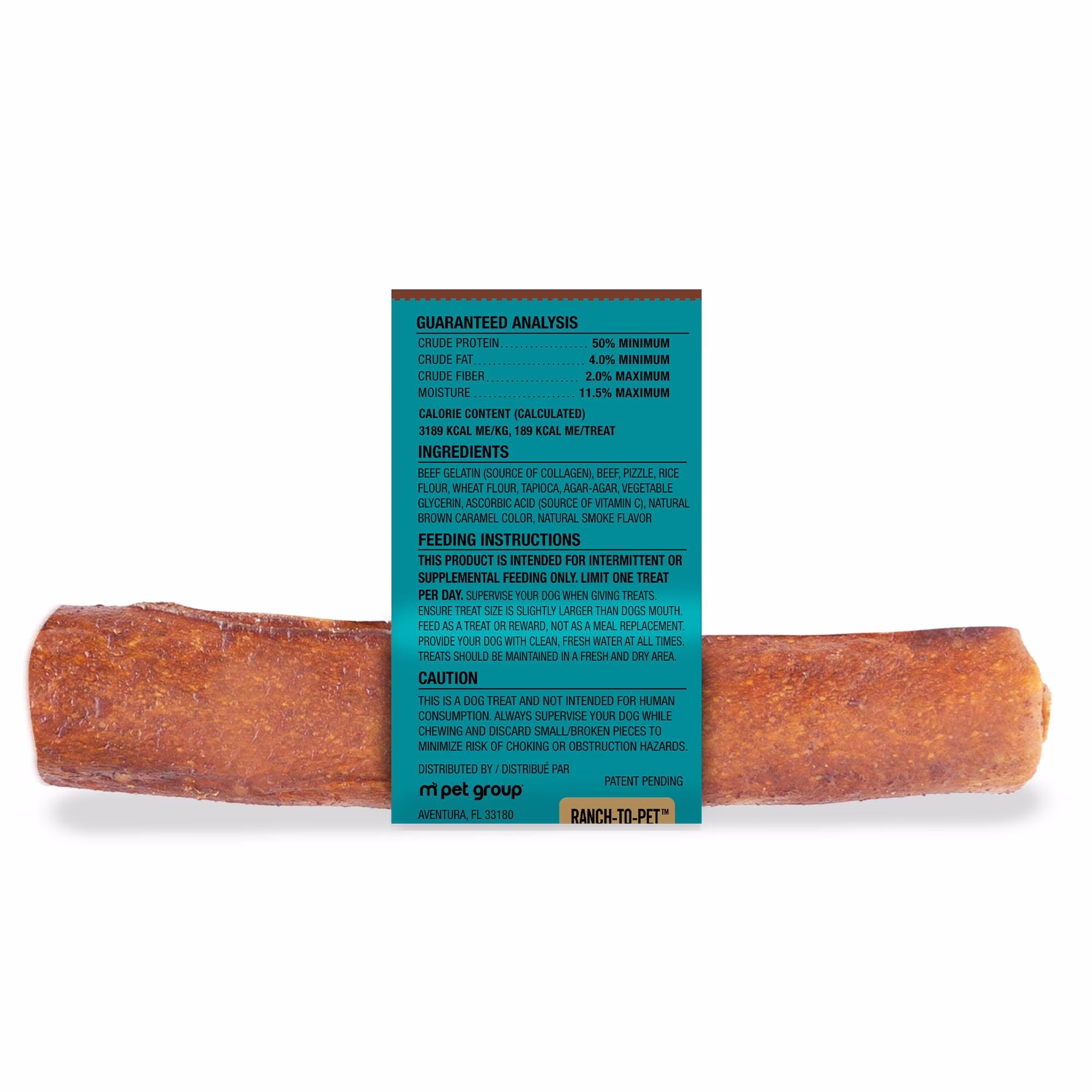 (2 pack) TruRanch All-Natural Rawhide Alternative Dog Treats, Medium Bully Roll, 1 Count