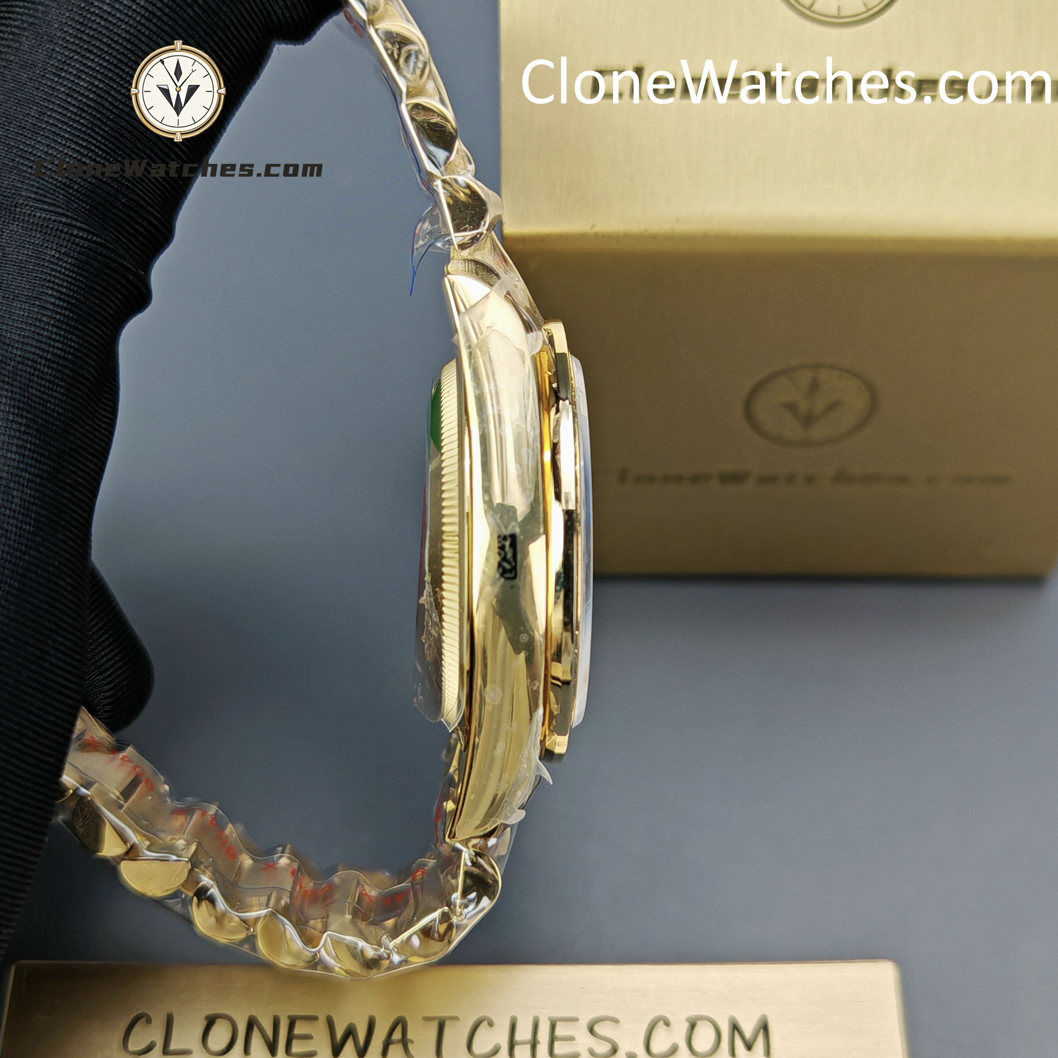 Rolex Super Clone Watches 1:1 Day Date Mother of Pearl Diamond Dial m128398tbr-0004 3255 Movement 36 mm