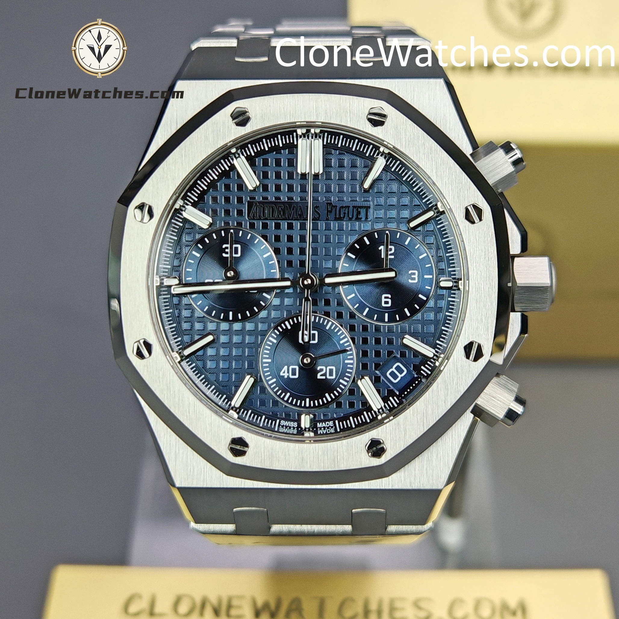 Audemars Piguet Super Clone Watches 1:1 Royal Oak Blue Dial 26240 Selfwinding Chronograph