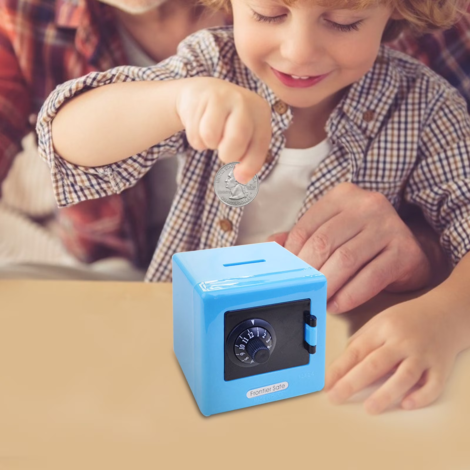 Elainilye Small Safe Box Mini Safe Kids Safe Box for Home Office Personal Safe Lock Box Chrismas Gift Toys for Kids !