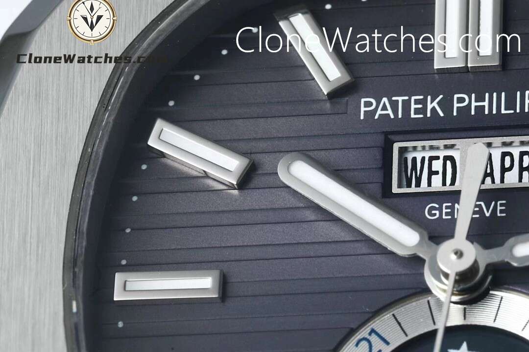 Patek Philippe Super Clone Watches 1:1 Nautilus 5726 Annual Calendar Grey Dial