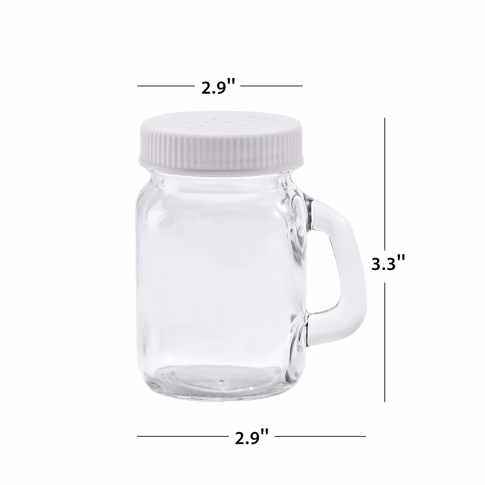 Mainstays Glass Salt and Pepper Spice Shaker Bottle, 4 oz