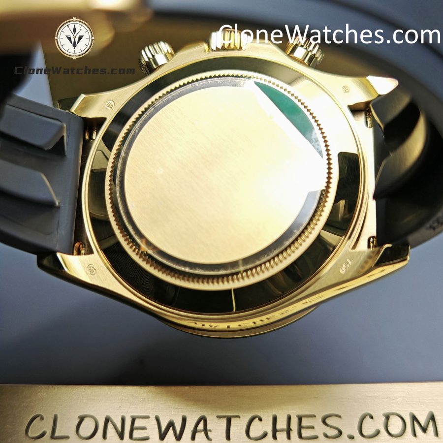Modified Super Clone Watches 1:1 Rolex Daytona 18K Gold Diamond Bezel 4130 Movement