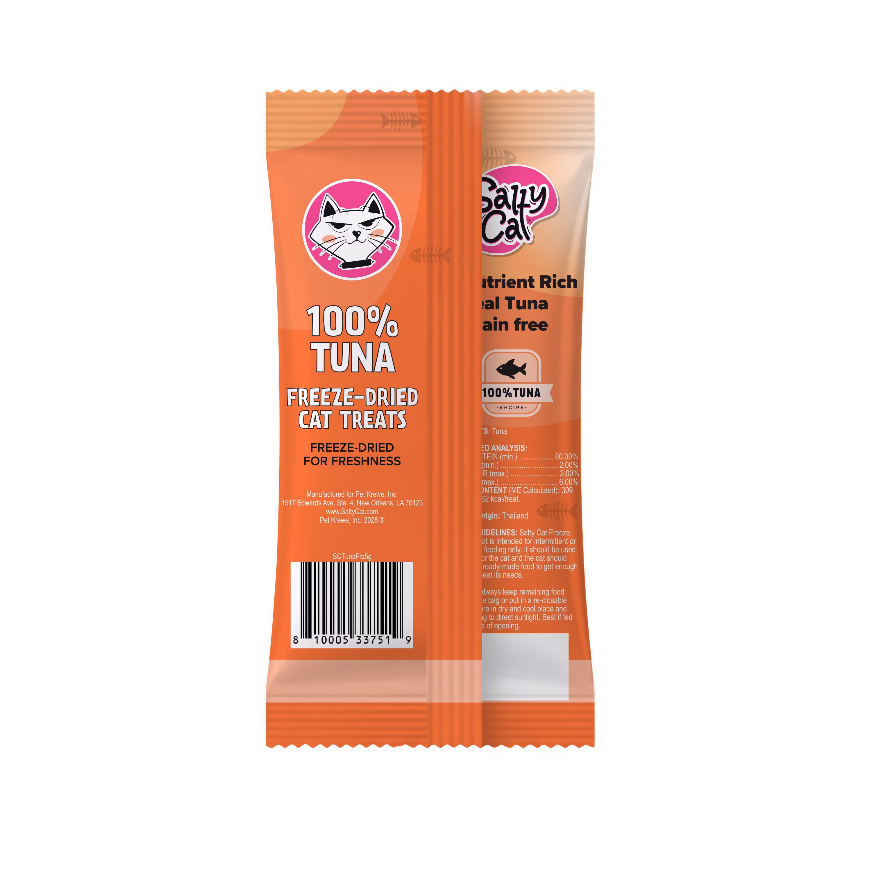Salty Cat Freeze-Dried Tuna Cat Treats in 5 g bag