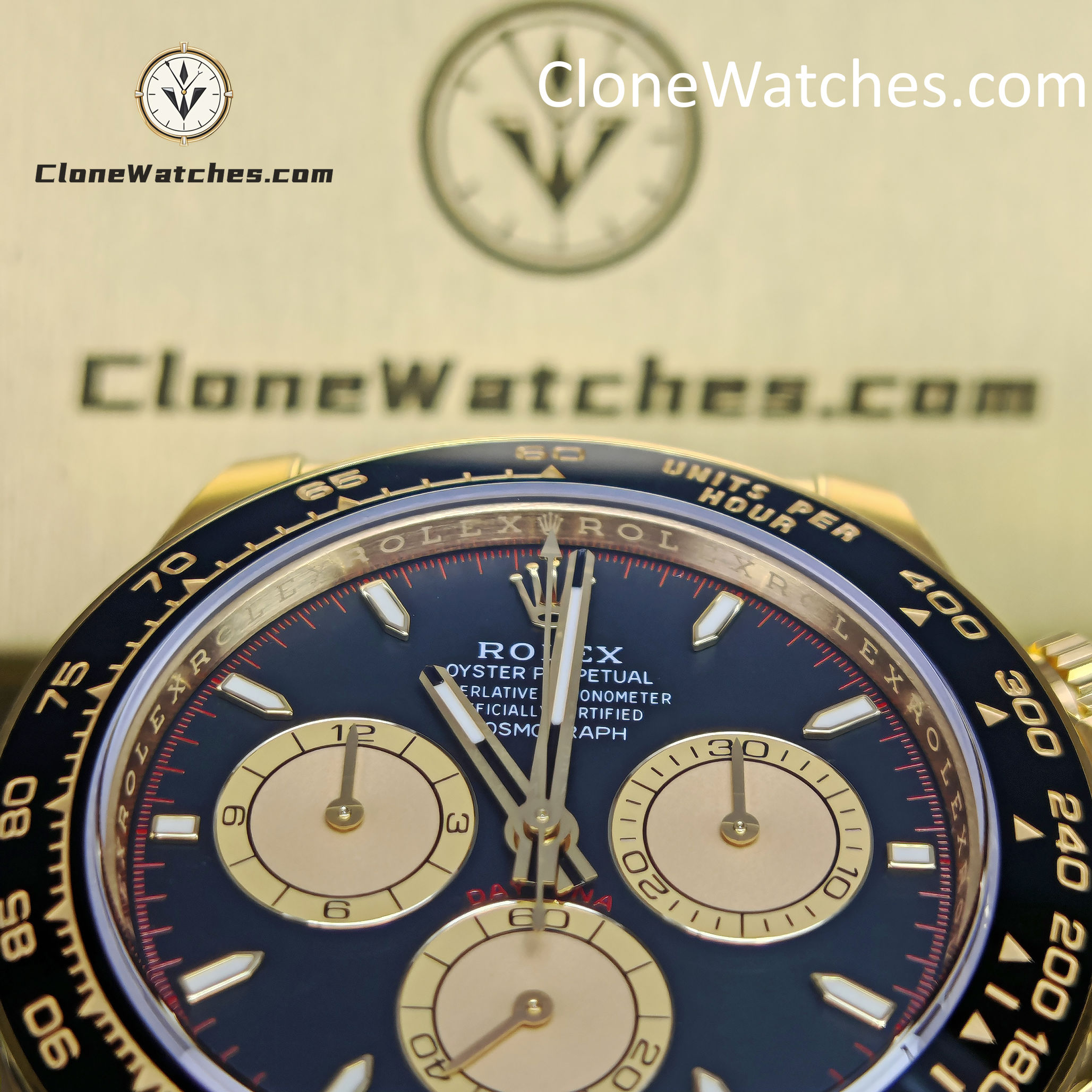 Rolex Super Clone Watches 1:1 Daytona18K Gold M126518ln-0004 4131 Movement