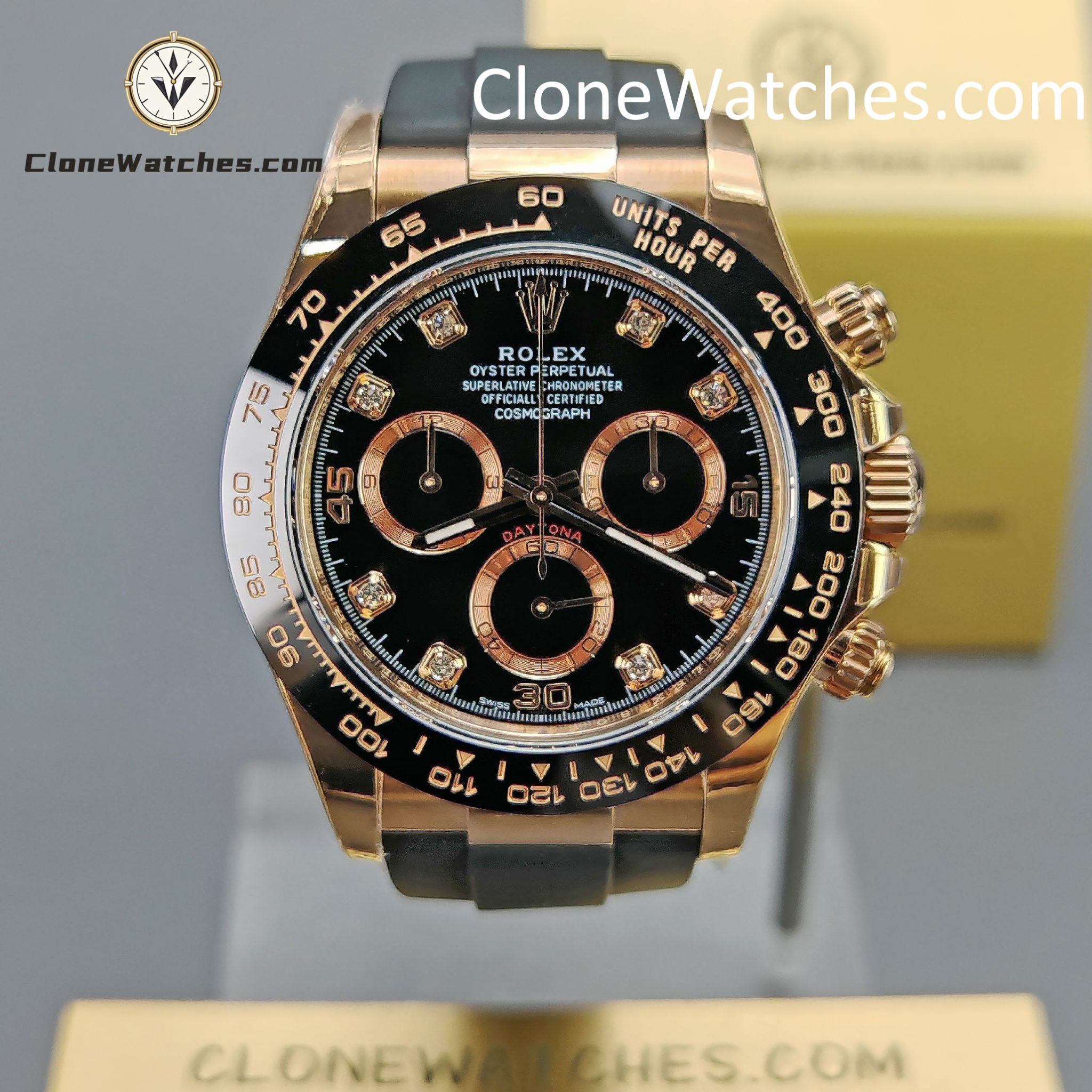 Rolex Super Clone Watches 1:1 Daytona Diamond m116515LN-0057 4130 Movement