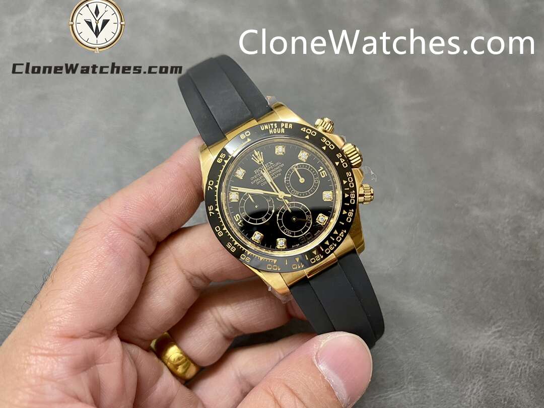 Rolex Super Clone Watches 1:1 Daytona Black Dial M116518ln – 0046 4130 Movement