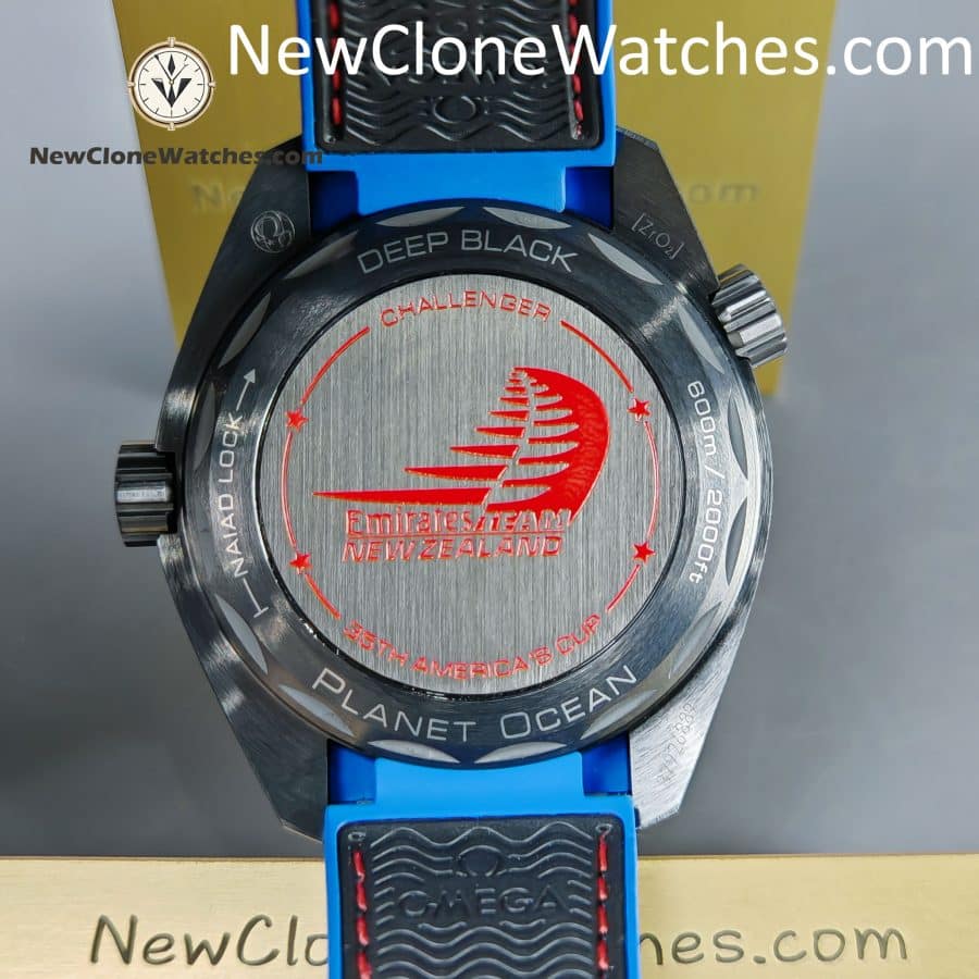 OMEGA Super Clone Watches 1:1 Seamaster Planet Ocean 600M ��ETNZ�� Deep Black 215.92.46.22.01.004 45.5MM