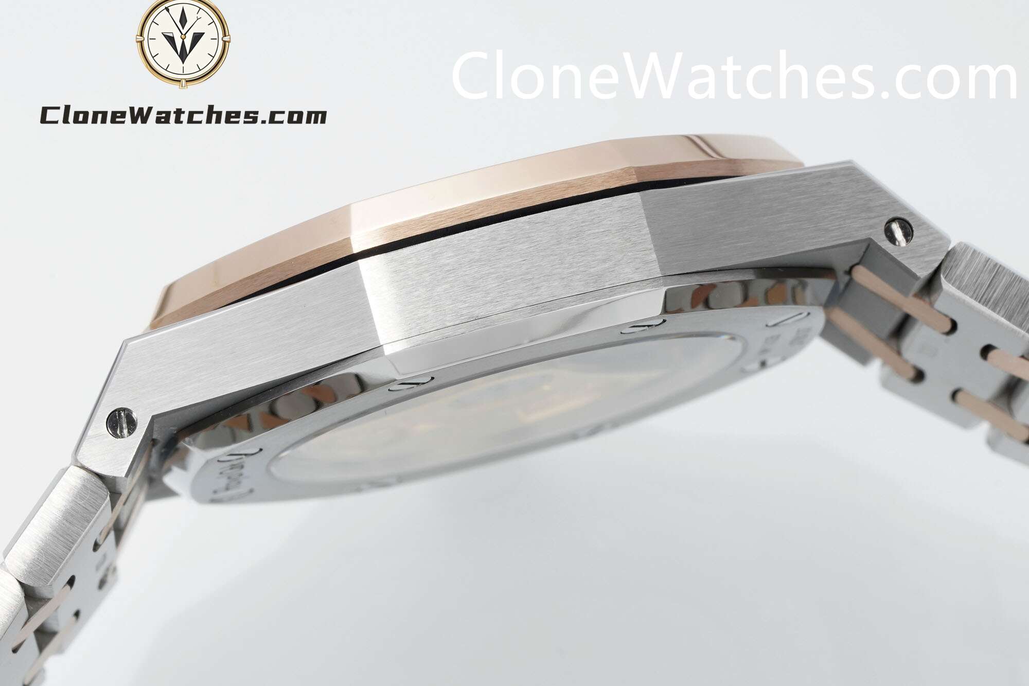 Audemars Piguet Super Clone Watches 1:1 Royal Oak Rose Gold 15450SR White Dial 37MM