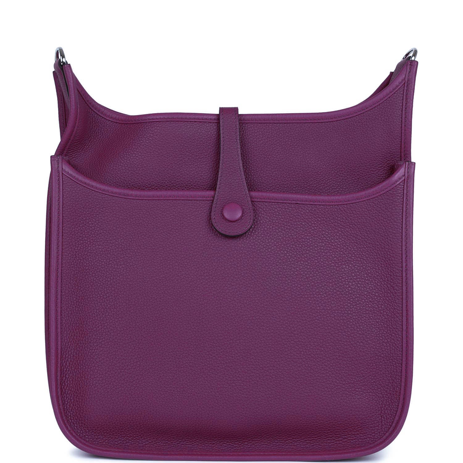 Hermes Evelyne III PM Anemone Clemence Palladium Hardware