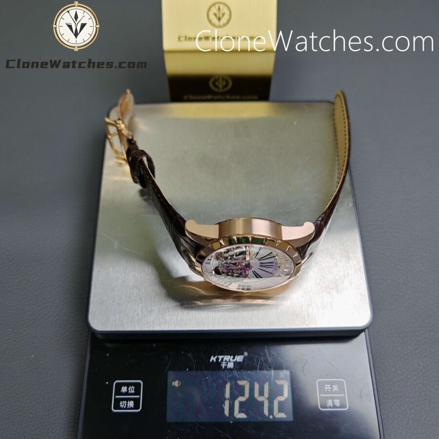 Roger Dubuis Super Clone Watches 1:1 Excalibur Rose Gold RDDBEX0249 45MM